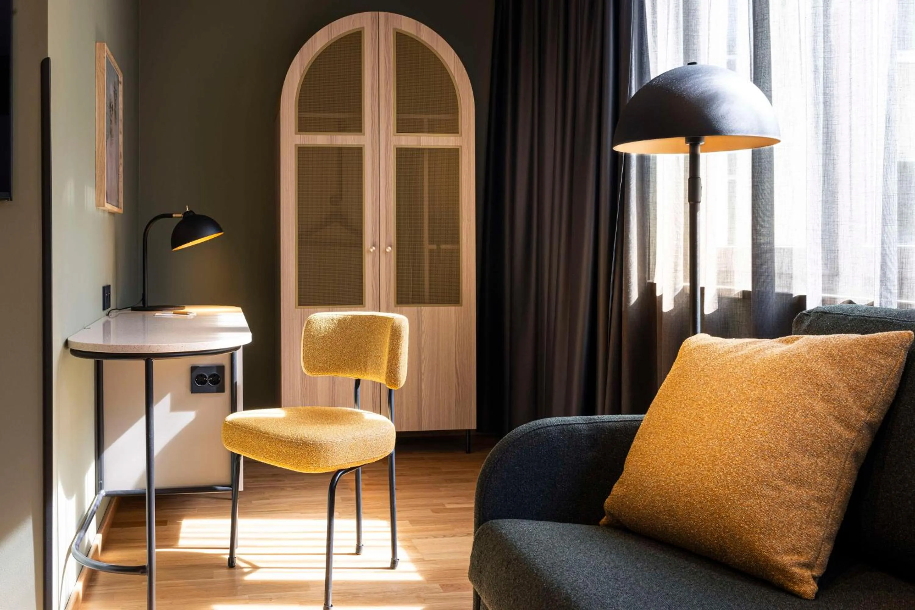 Bedroom in Scandic Wrocław