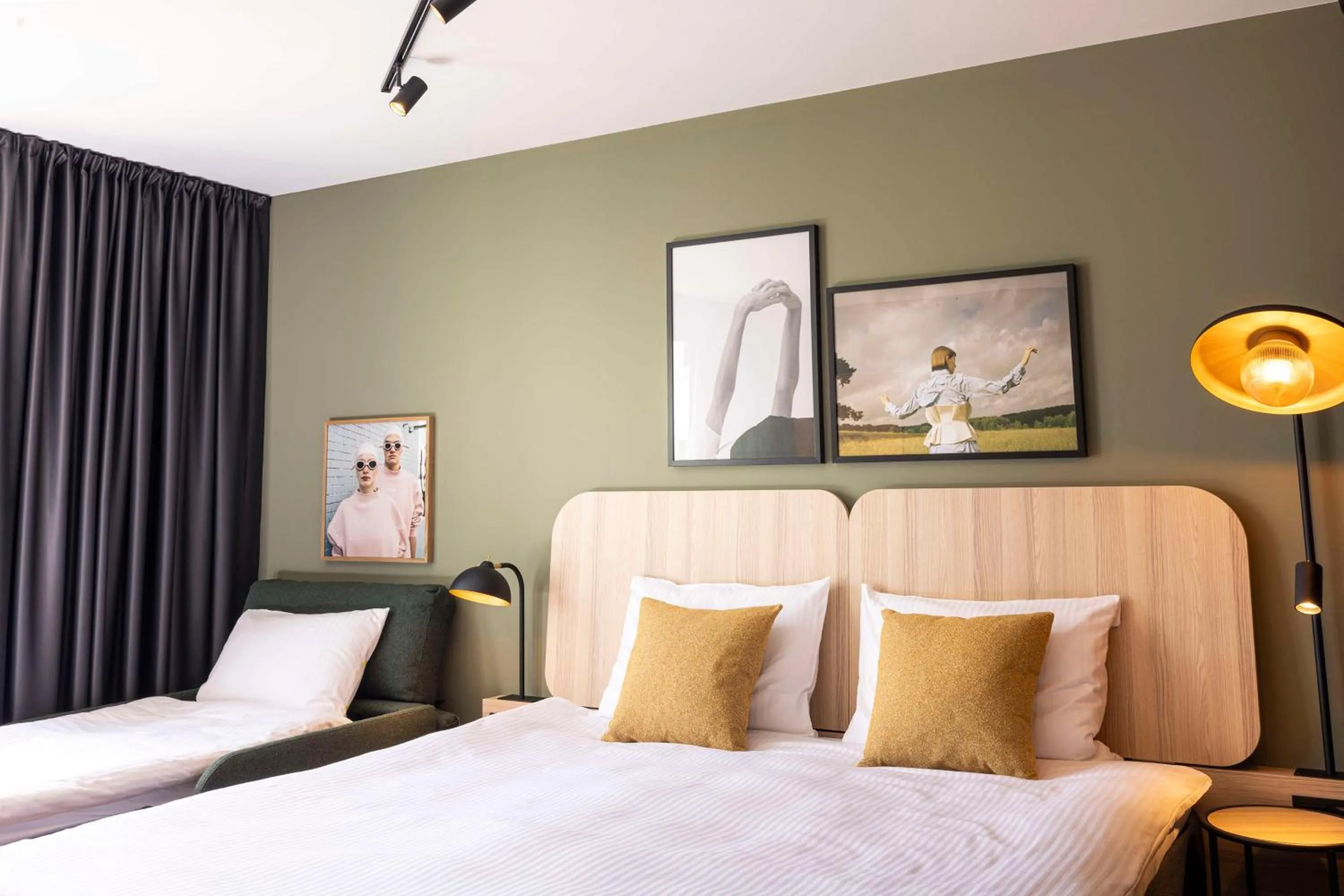 Bedroom, Bed in Scandic Wrocław