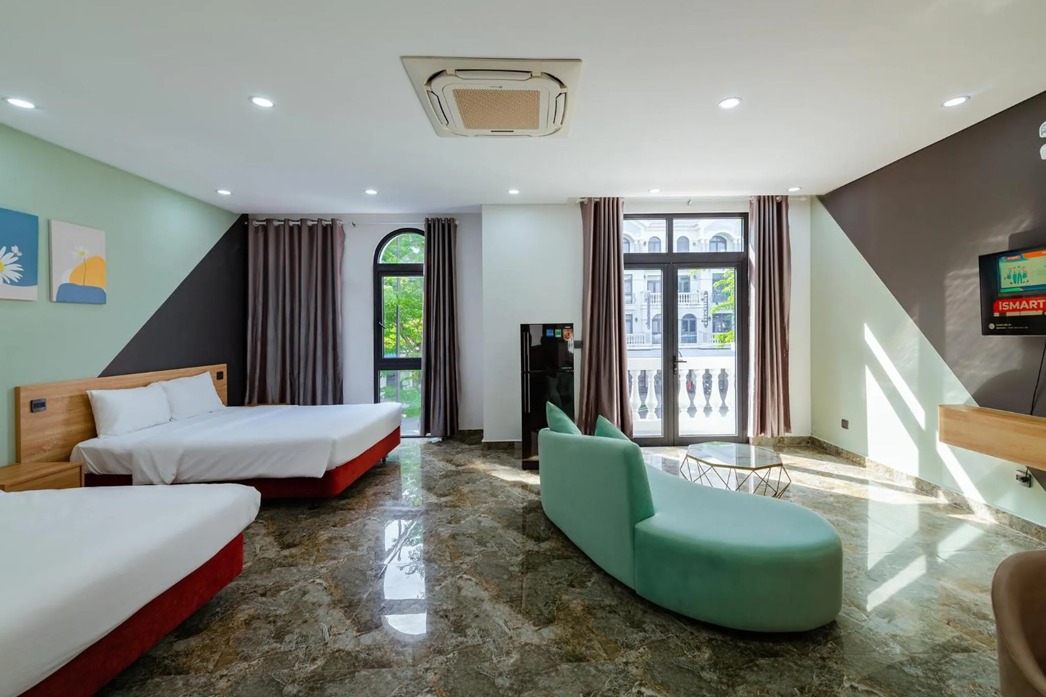 Bed in Lalisa Hotel Grand World Phu Quoc
