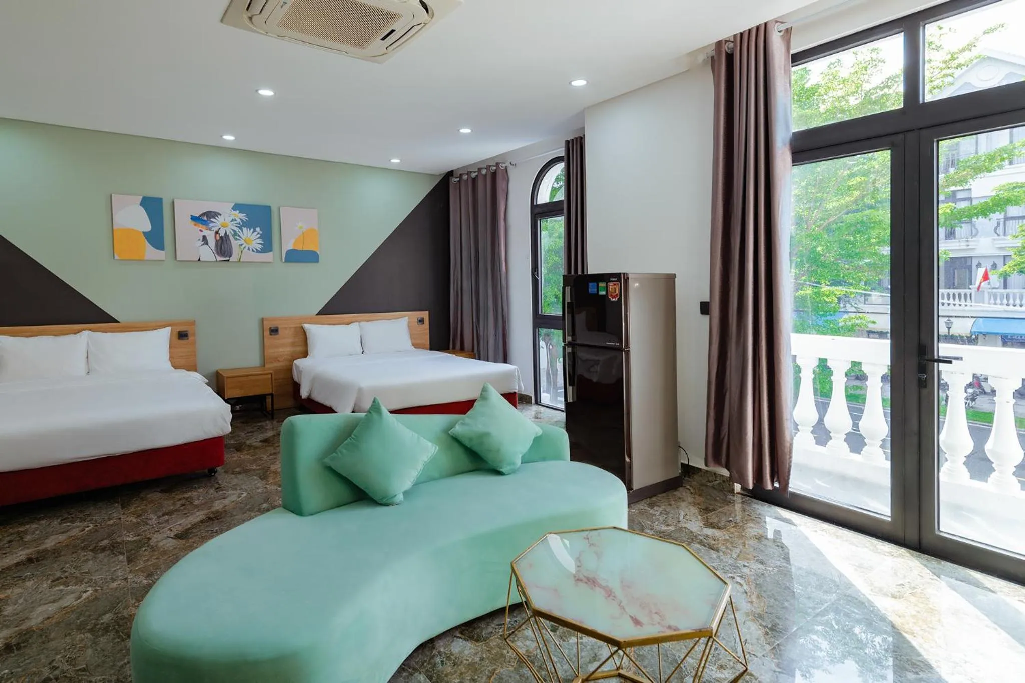 Bed in Lalisa Hotel Grand World Phu Quoc