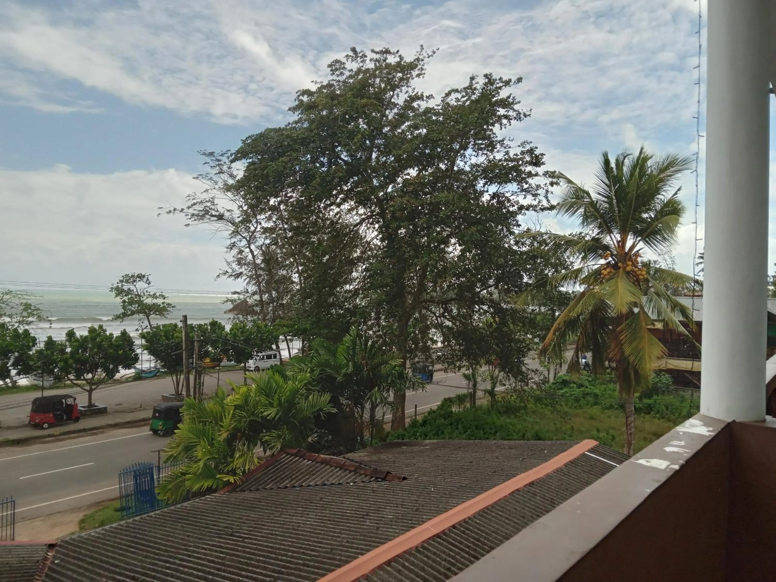 Sea view in New Golden Bay Resort Weligama