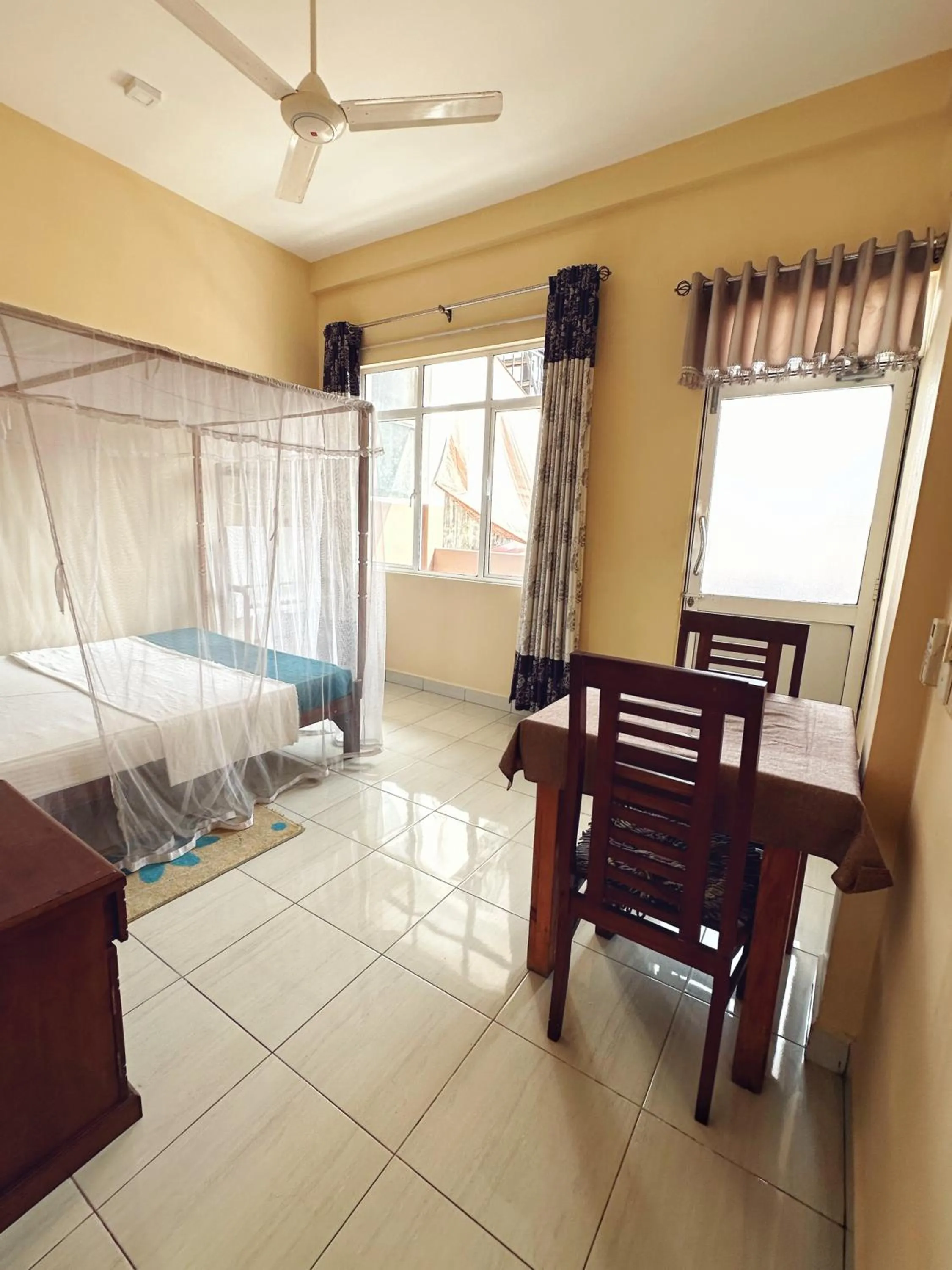 Bedroom, Bed in New Golden Bay Resort Weligama