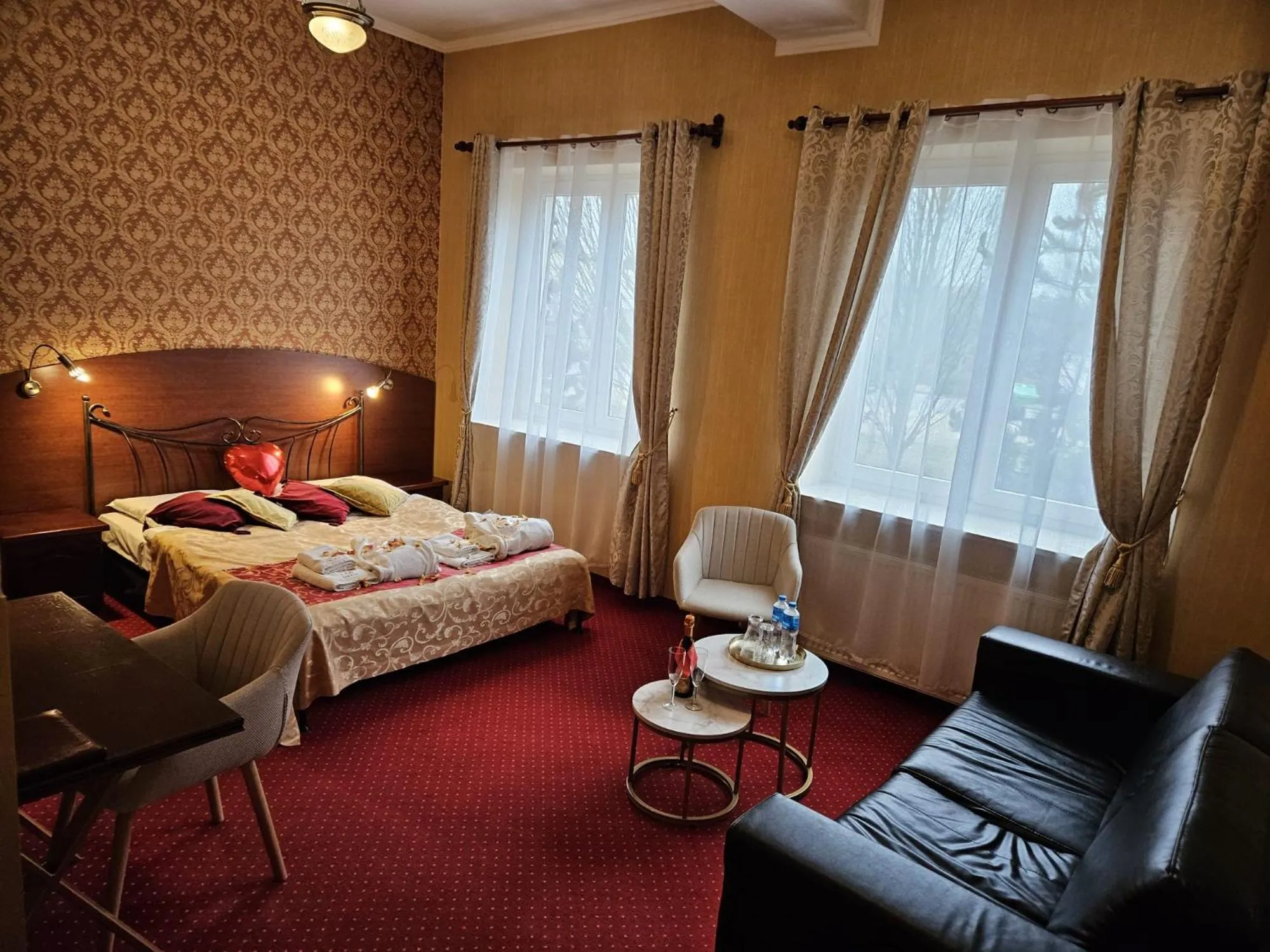 Bed in Hotel Galicja SPA Wieliczka