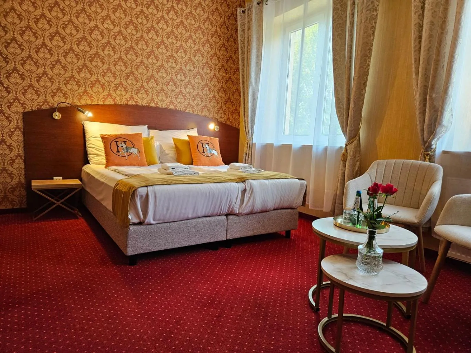 Bed in Hotel Galicja SPA Wieliczka