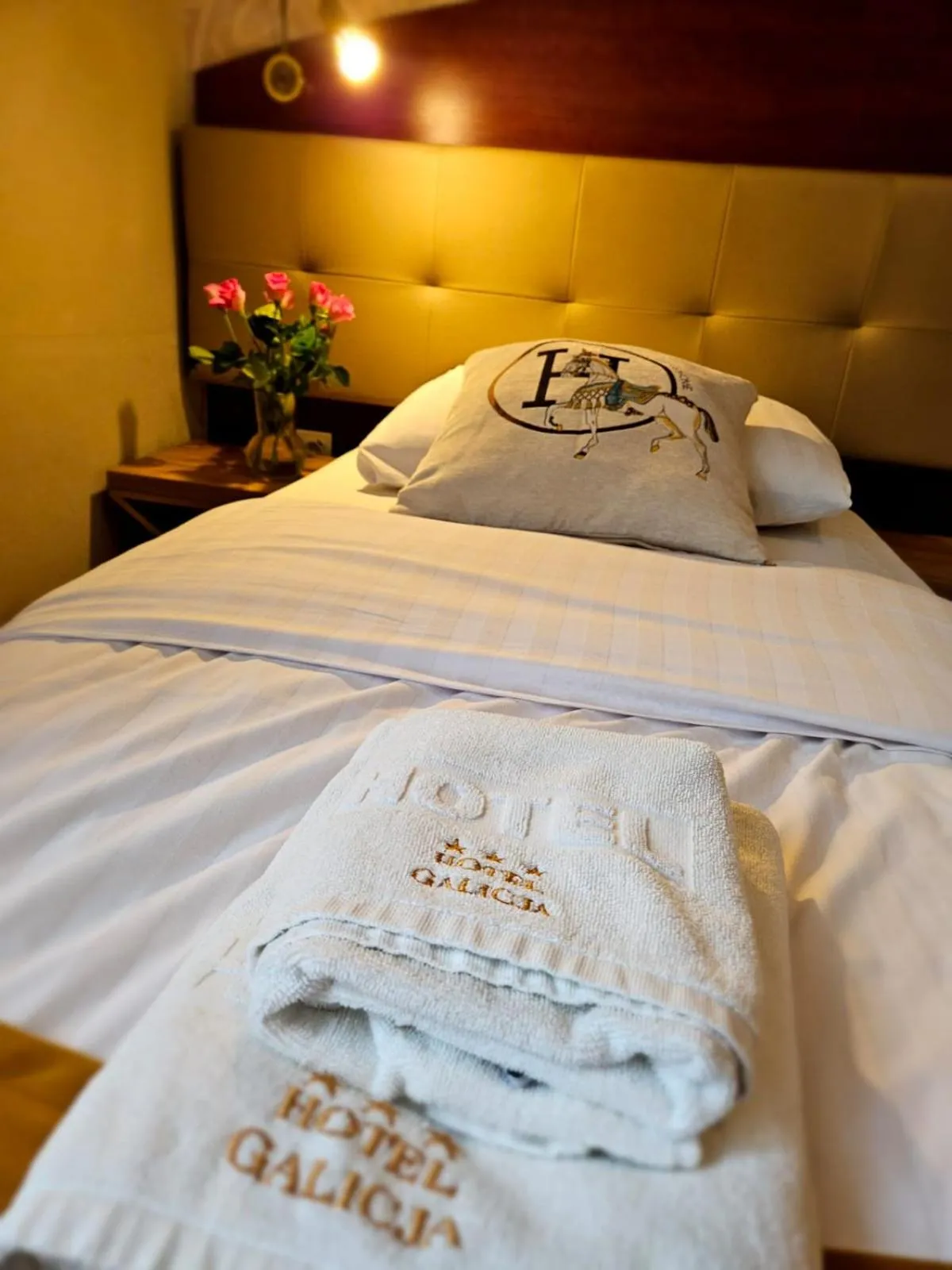 Bed in Hotel Galicja SPA Wieliczka