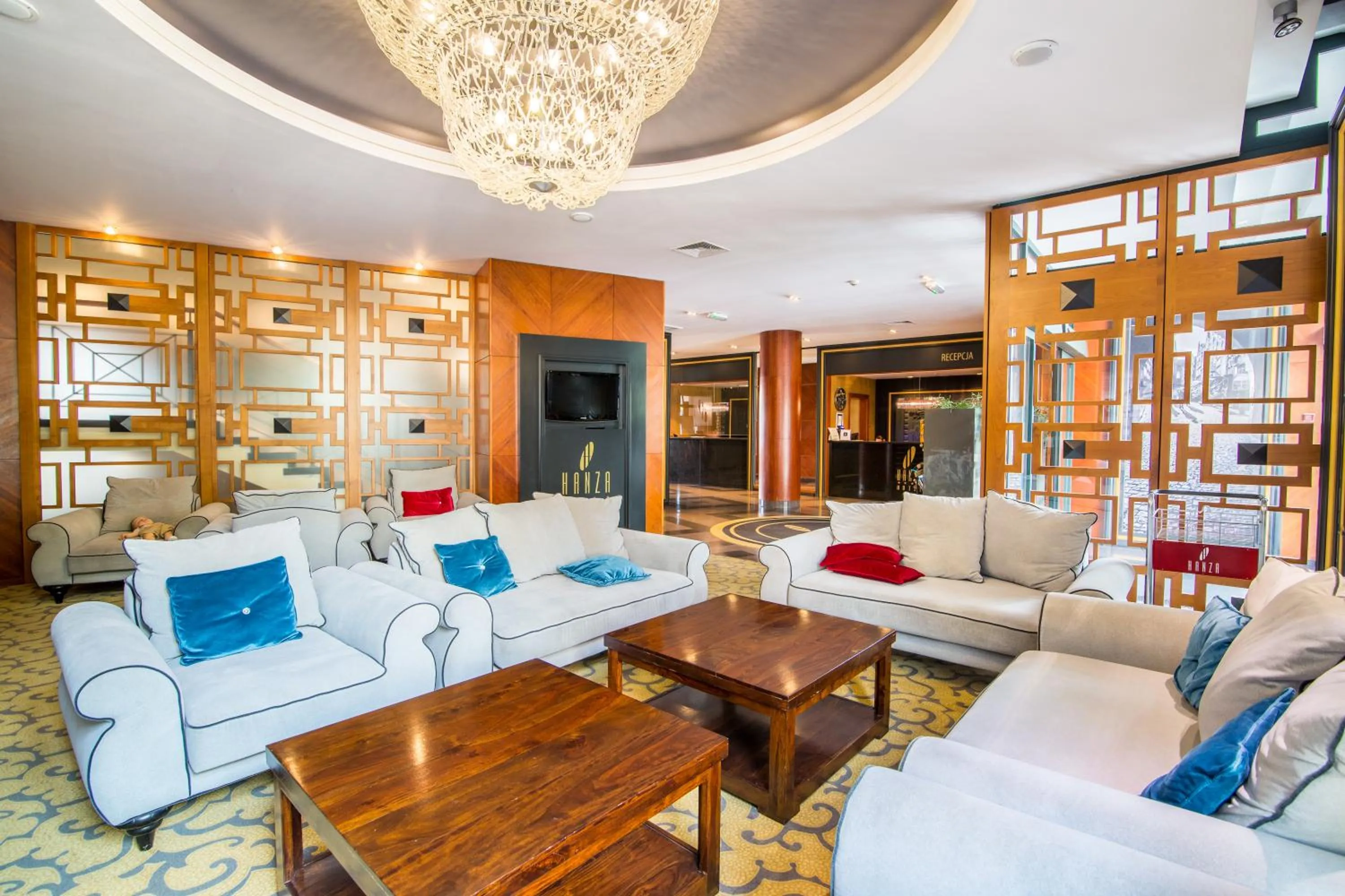 Lobby or reception in Hotel Hanza