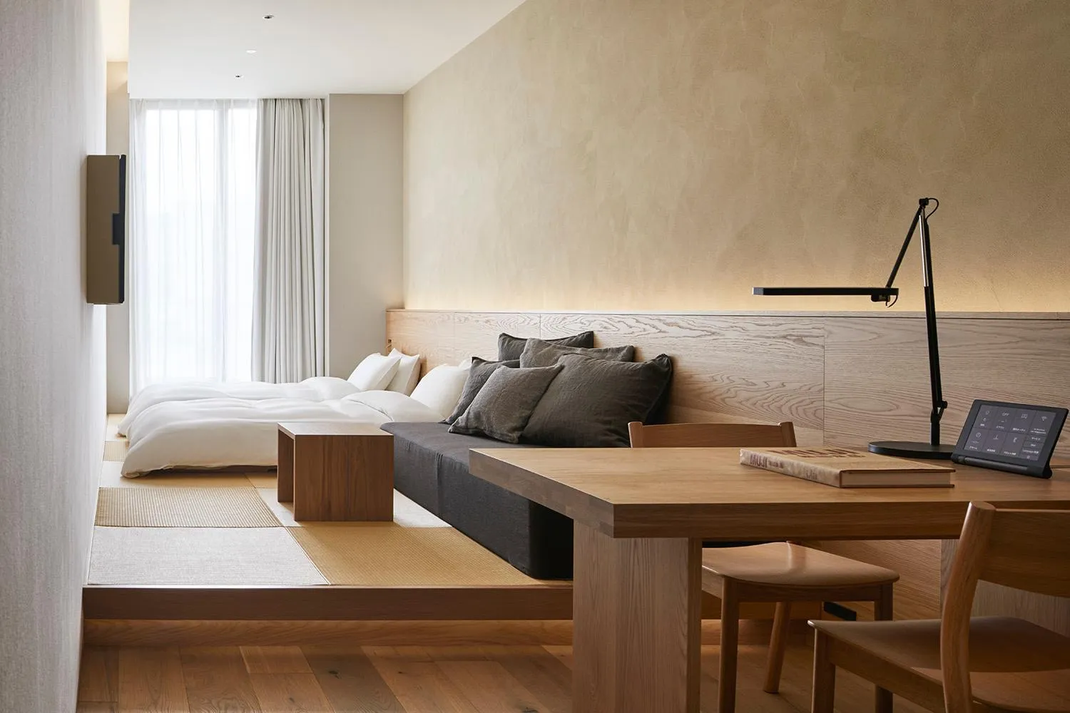 Photo of the whole room, Bed in MUJI HOTEL GINZA