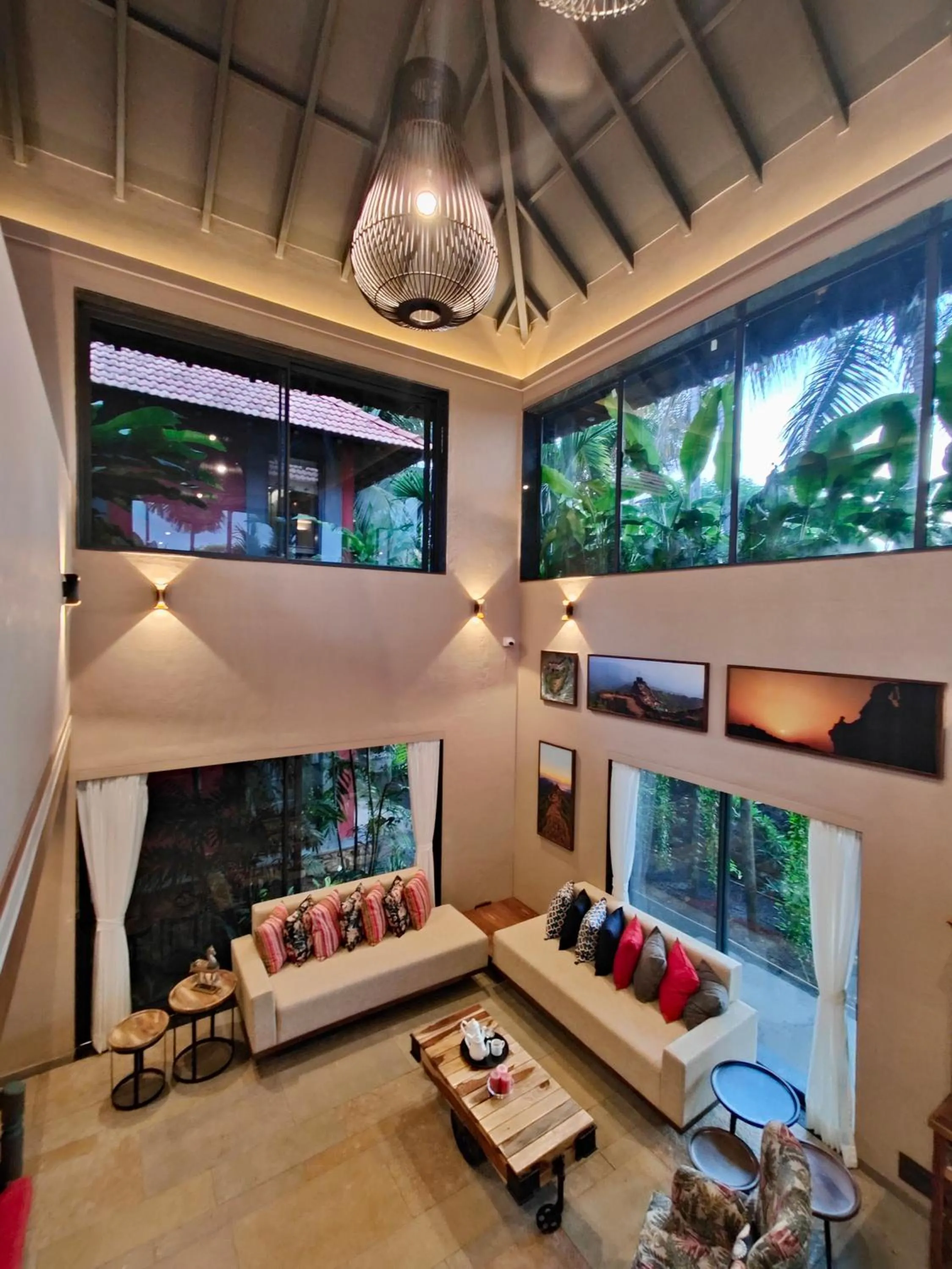 Living room in SaffronStays Kimaya, Alibaug