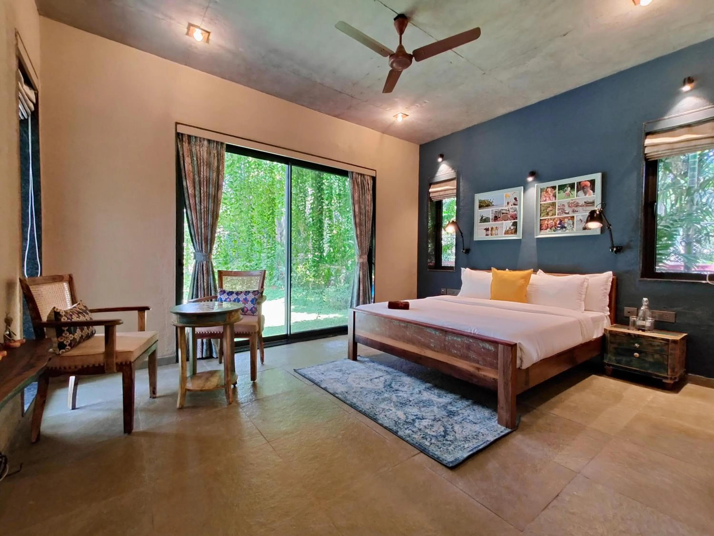 Bed in SaffronStays Kimaya, Alibaug