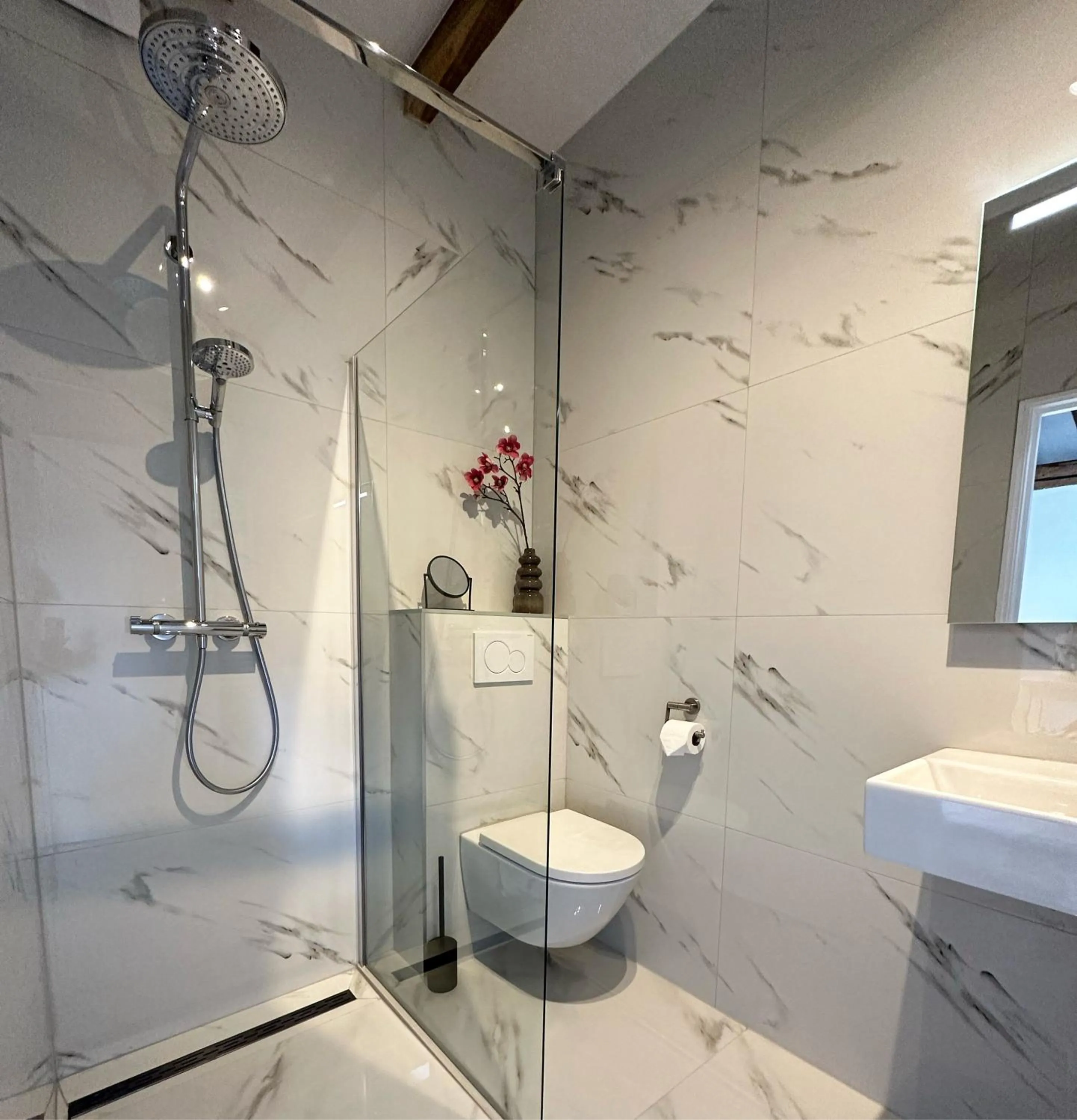 Shower in Hoeve Berghof
