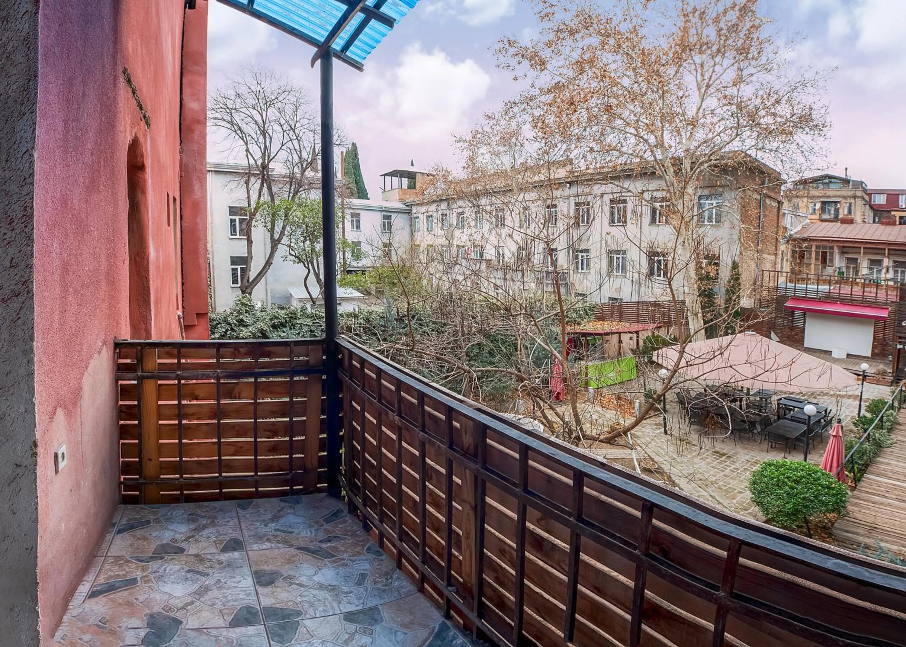 Balcony/Terrace in HB apartments Aghmashenebeli