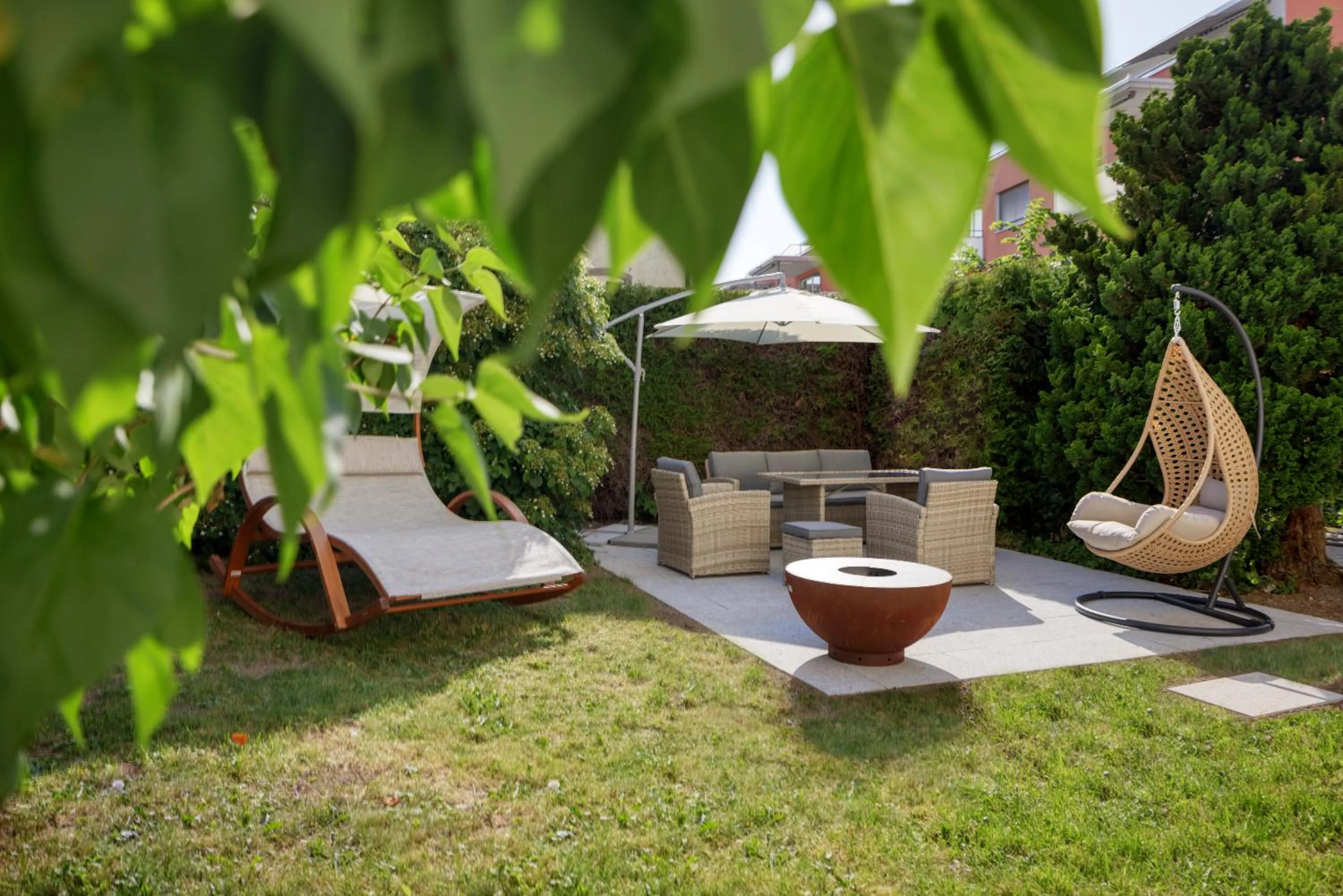 BBQ facilities in VISIMO Apartments Steigerstrasse St Gallen - Modern Living near OLMA & Hospital