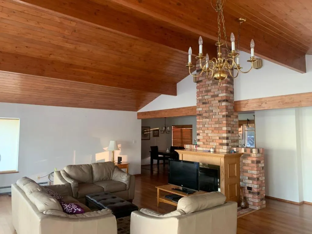 Living room in Metchosin Beach House