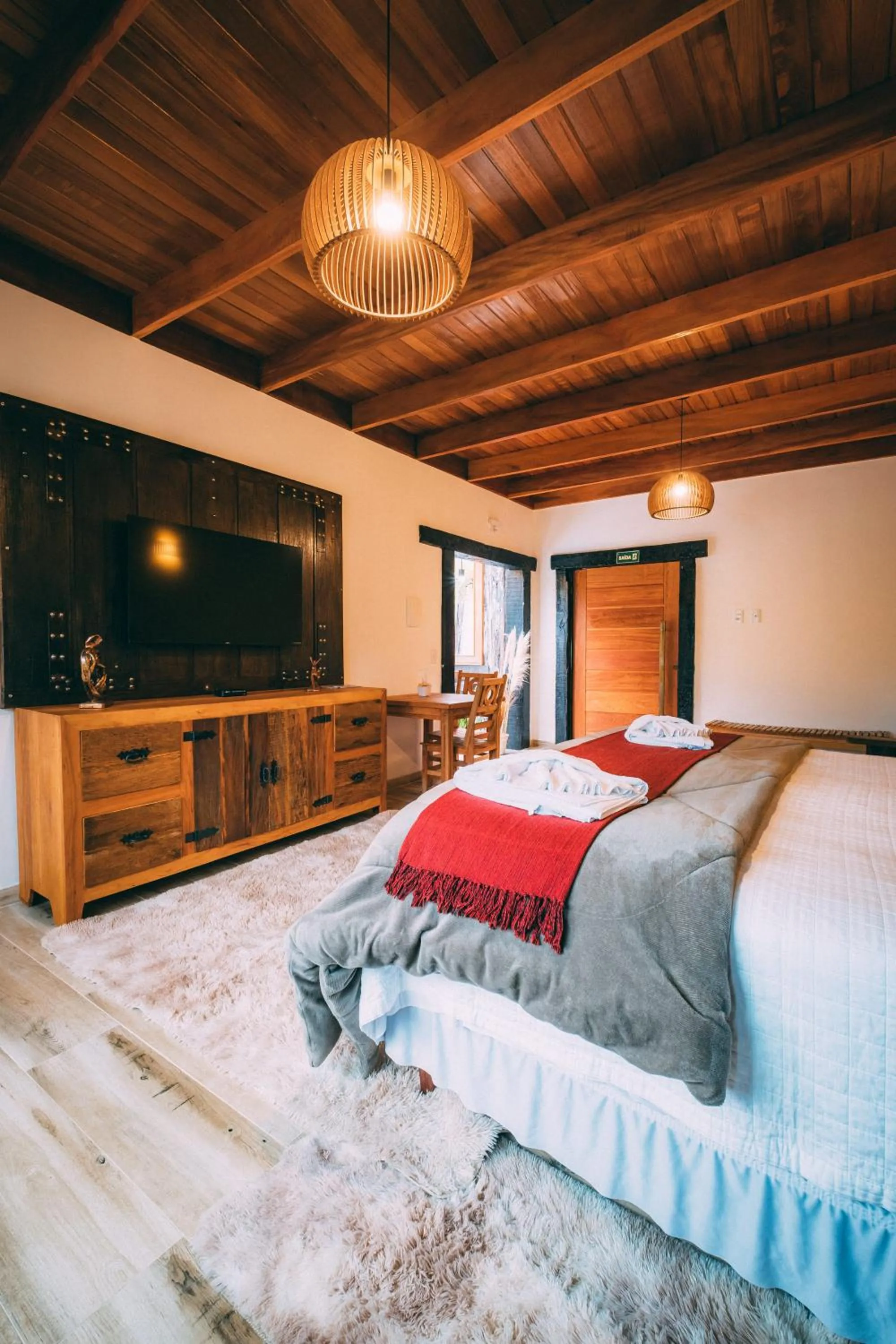 Bed in Pousada Trem Chic