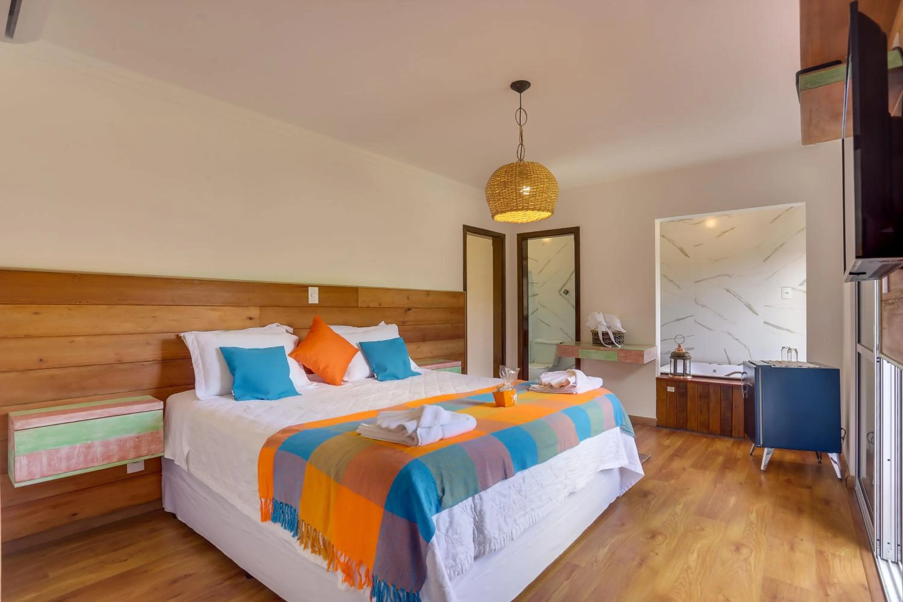 Bed in Pousada Trem Chic