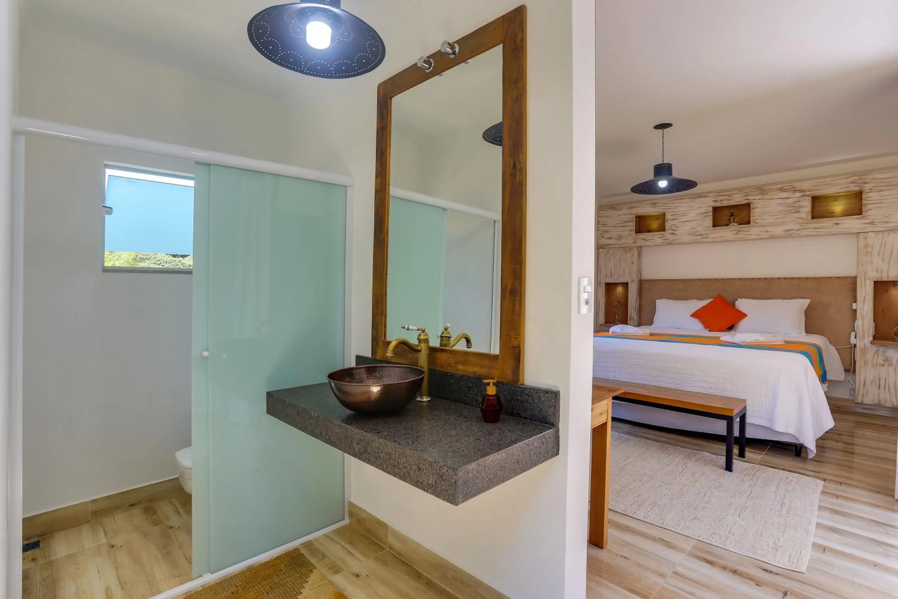 Bed in Pousada Trem Chic