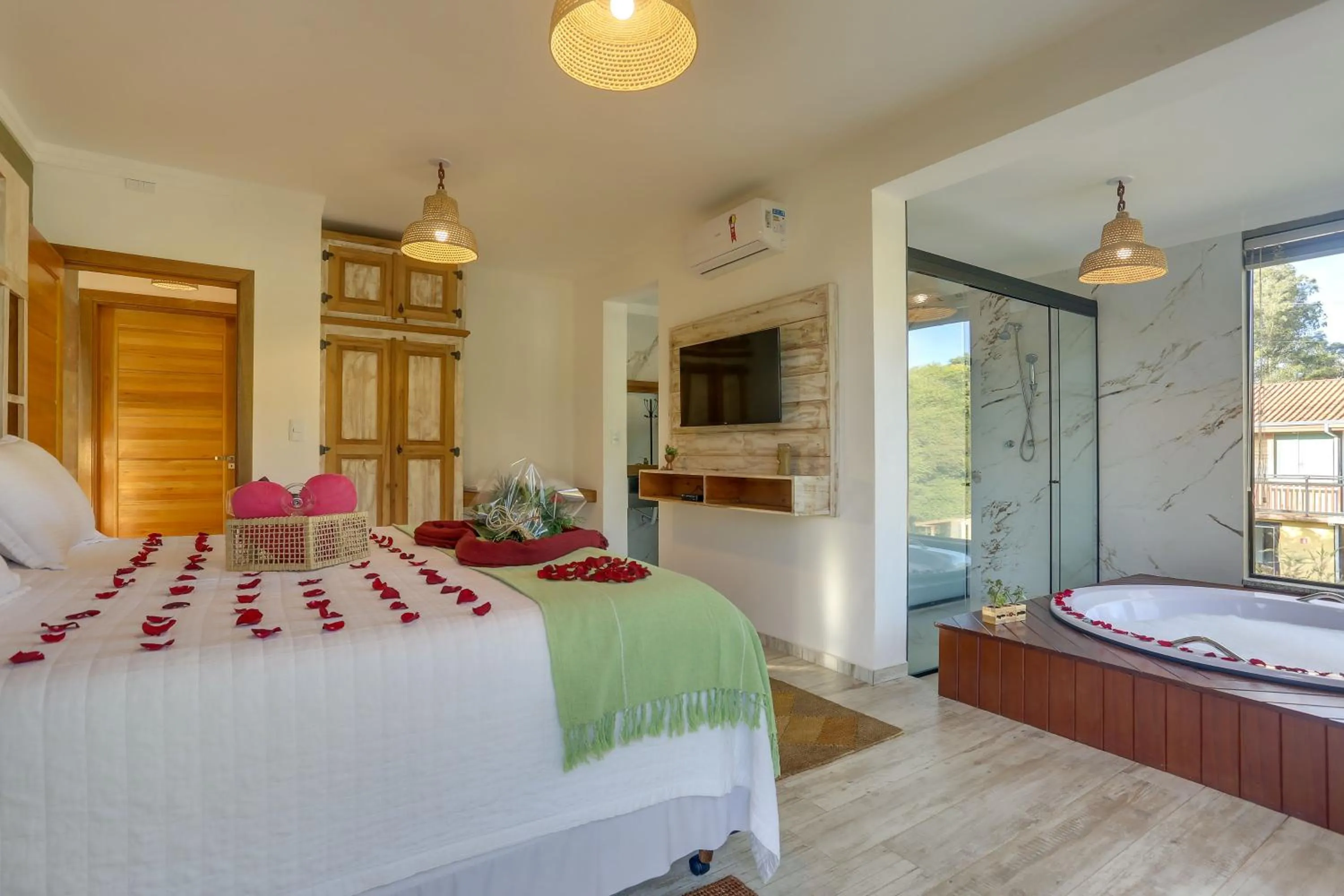 Bed in Pousada Trem Chic