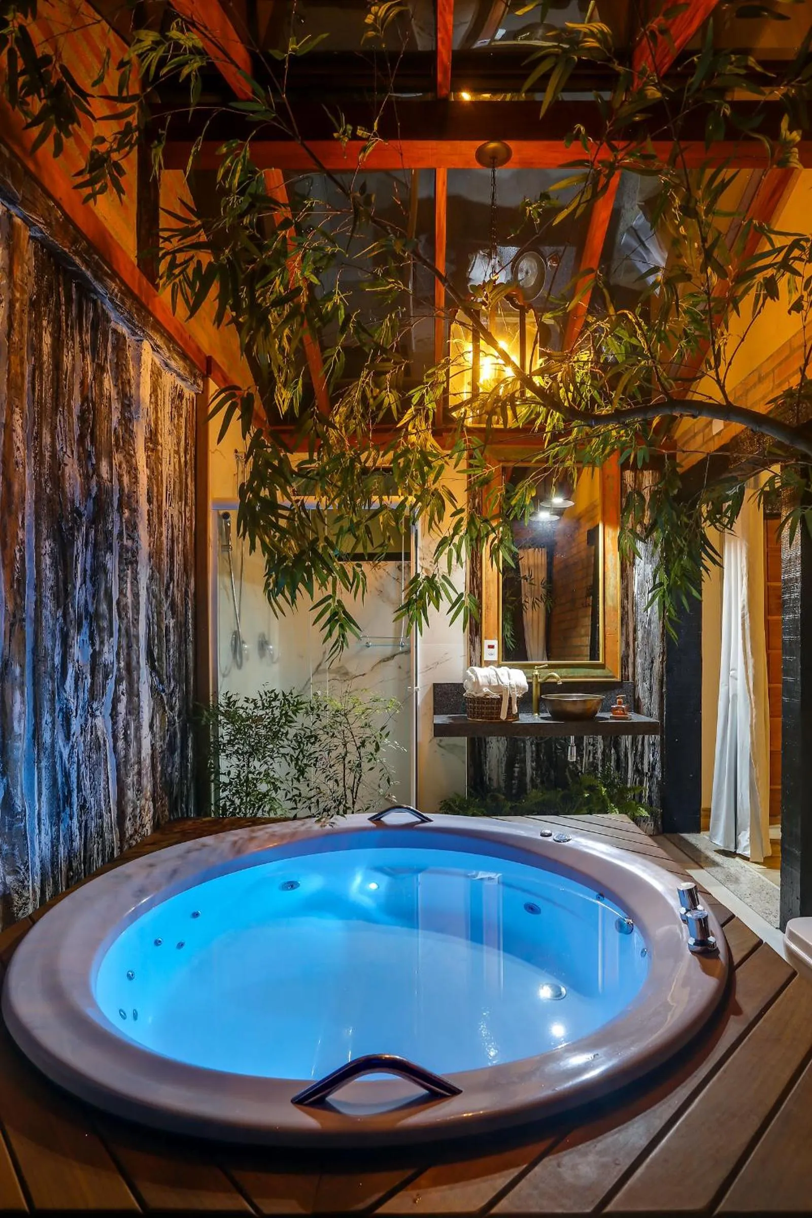 Hot Tub in Pousada Trem Chic