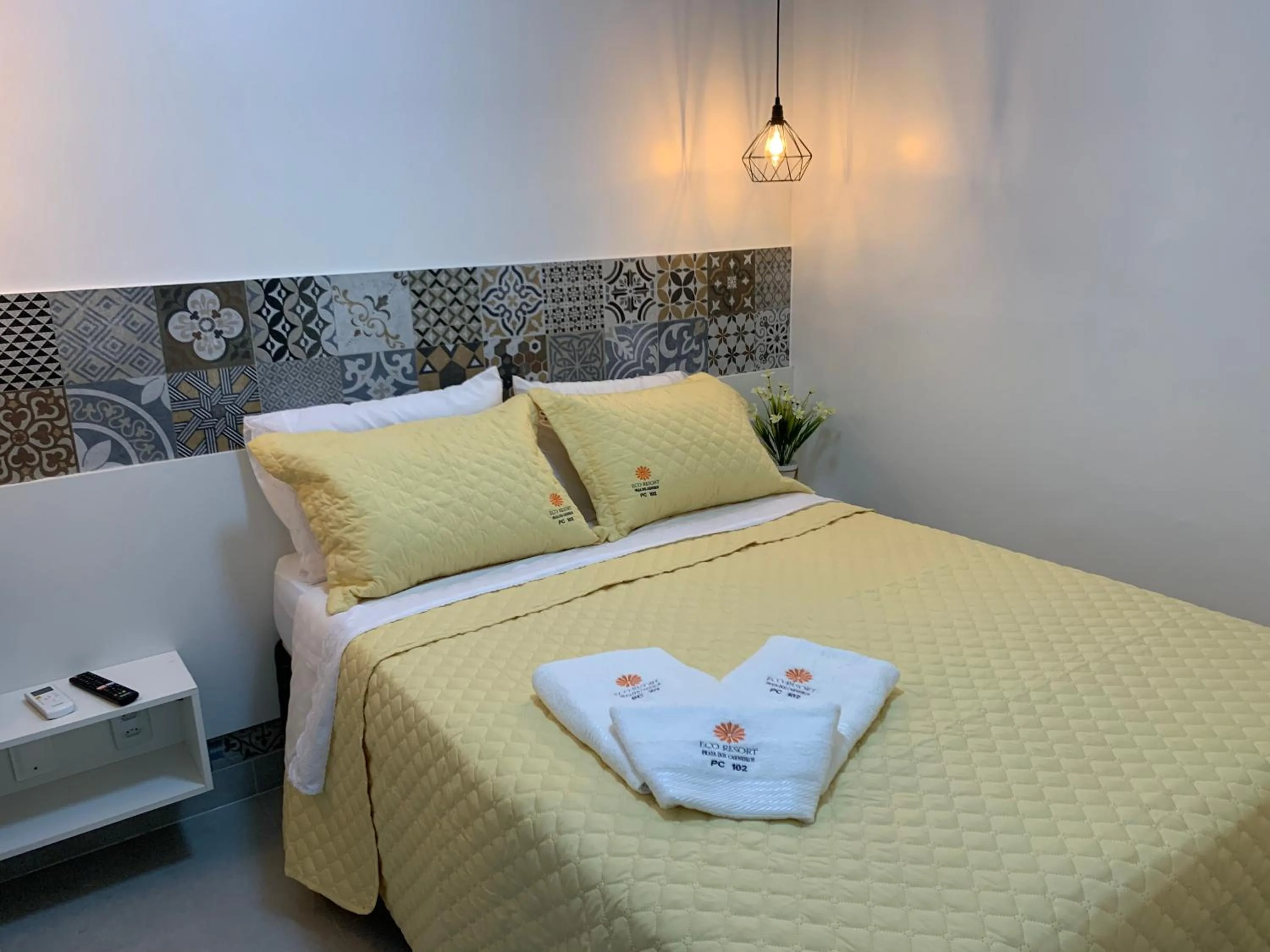 Bed in FLAT ECO RESORT PRAIA DOS CARNEIROS