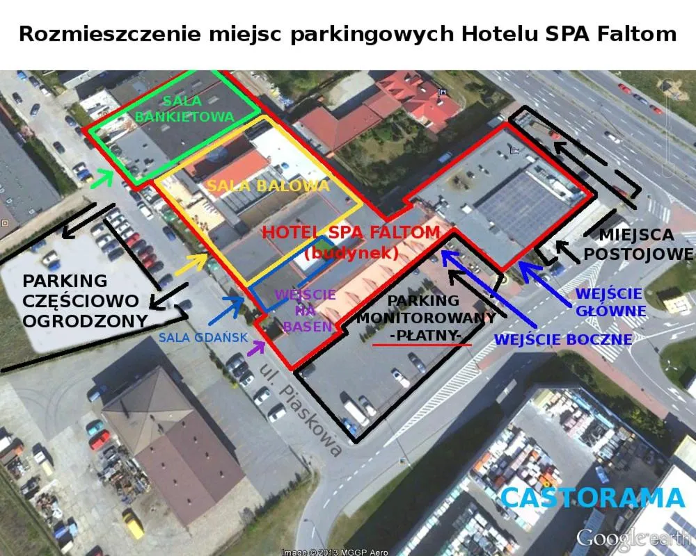 Parking in Hotel SPA Faltom Gdynia Rumia
