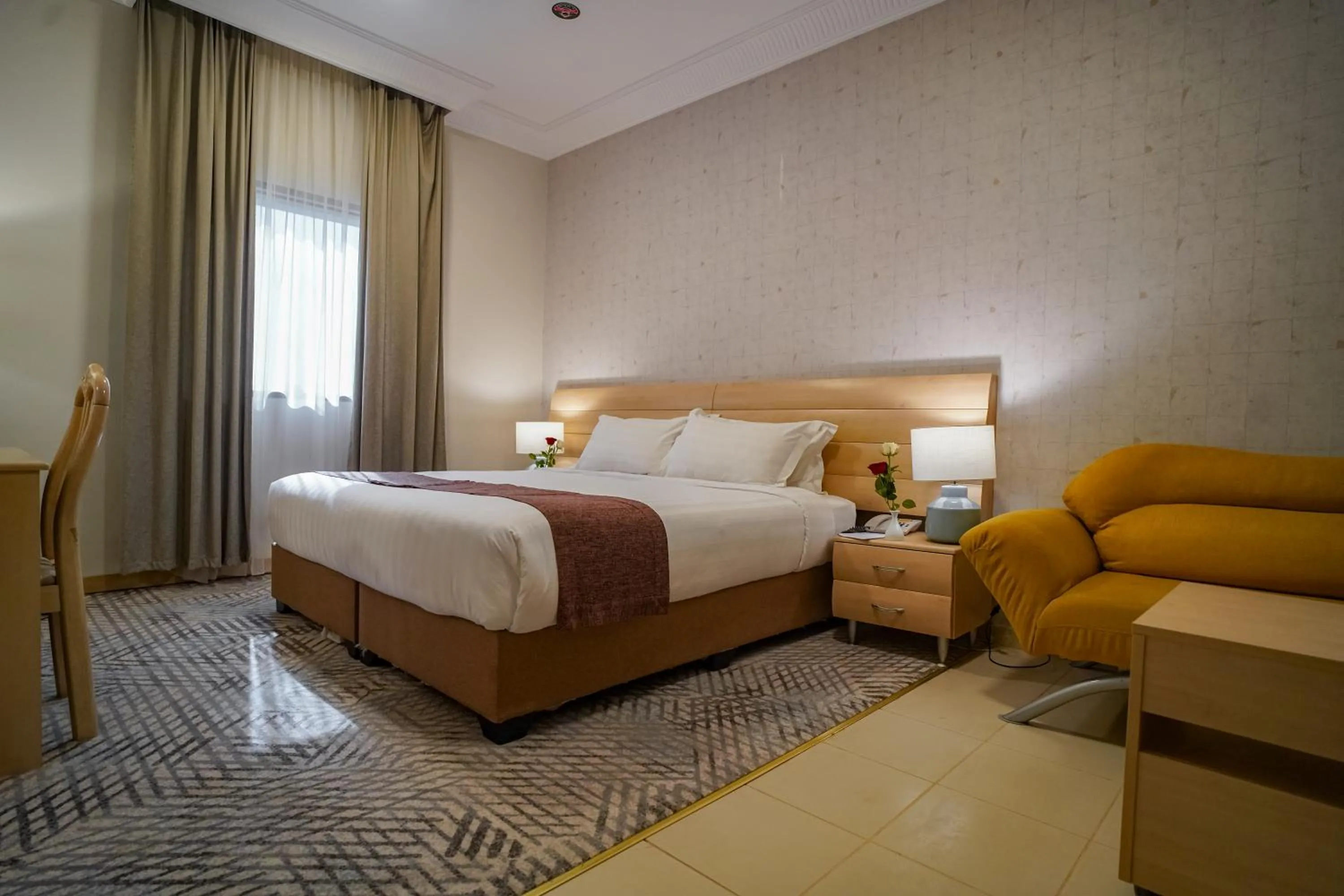 Living room, Bed in Emaar Al Noor