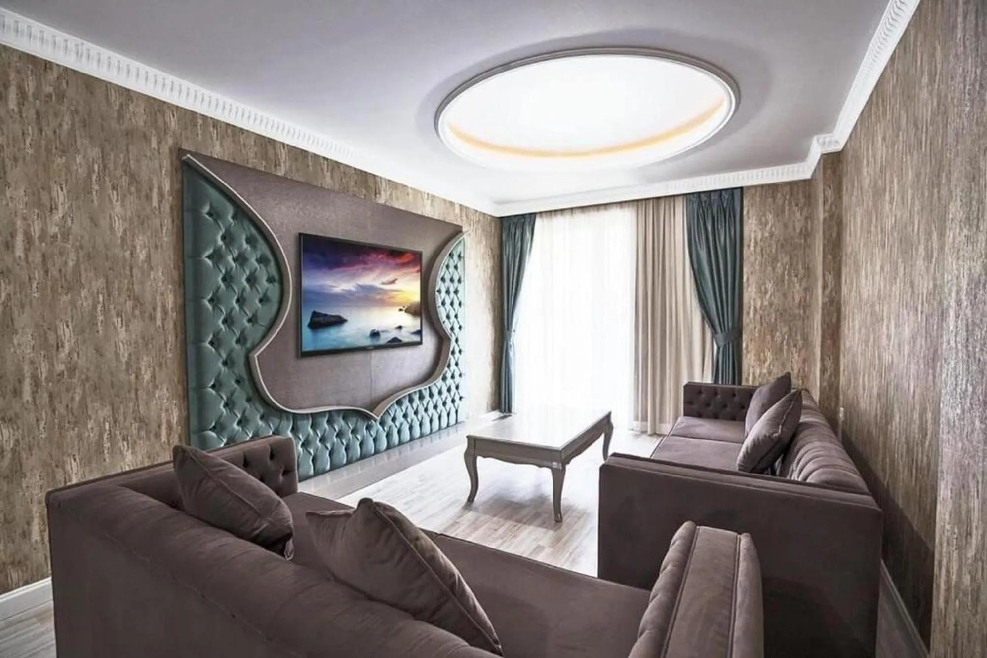 Living room in Sarot Thermal Palace Tatil Köyü - Halal Hotel