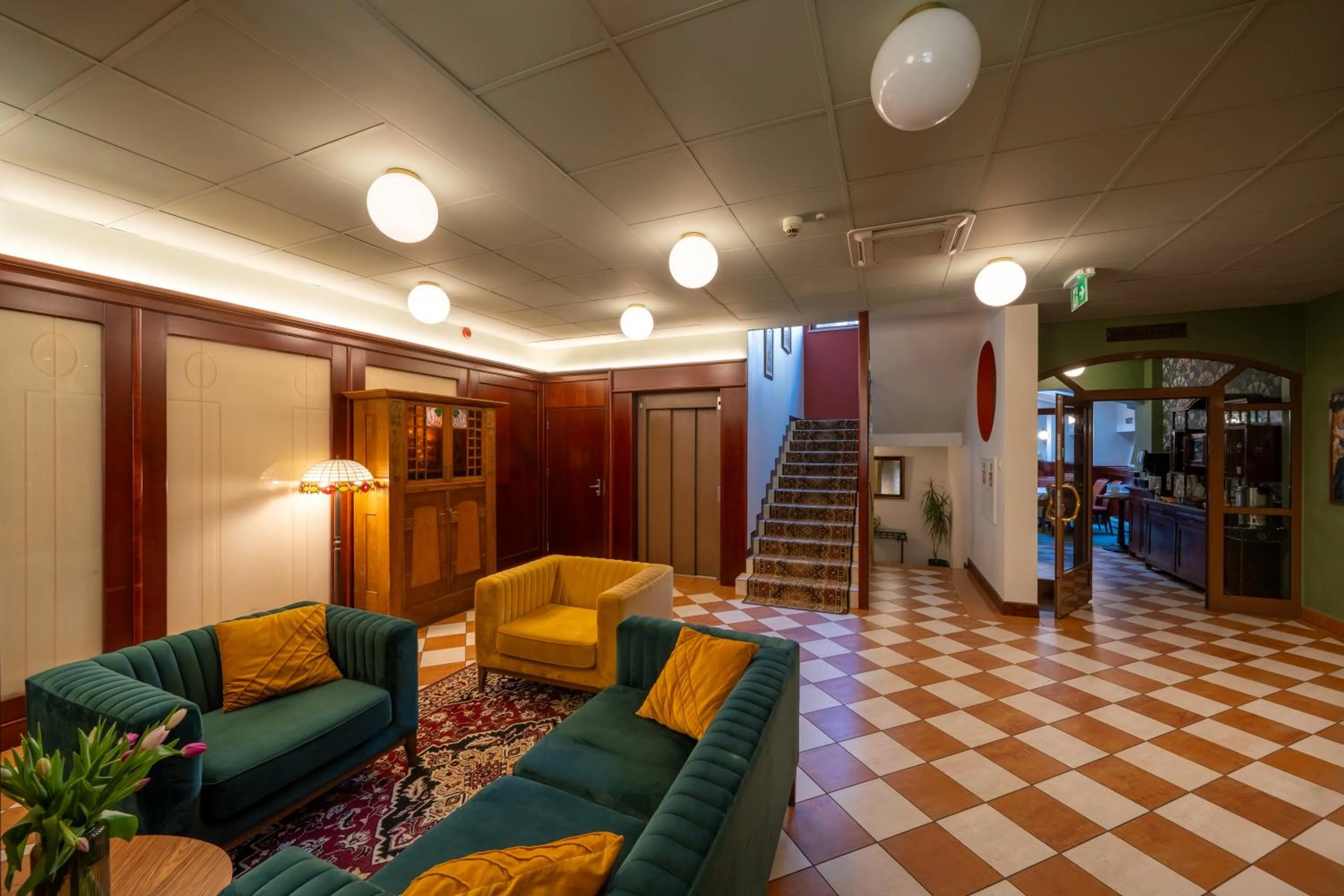 Lobby or reception in Hotel Secesja