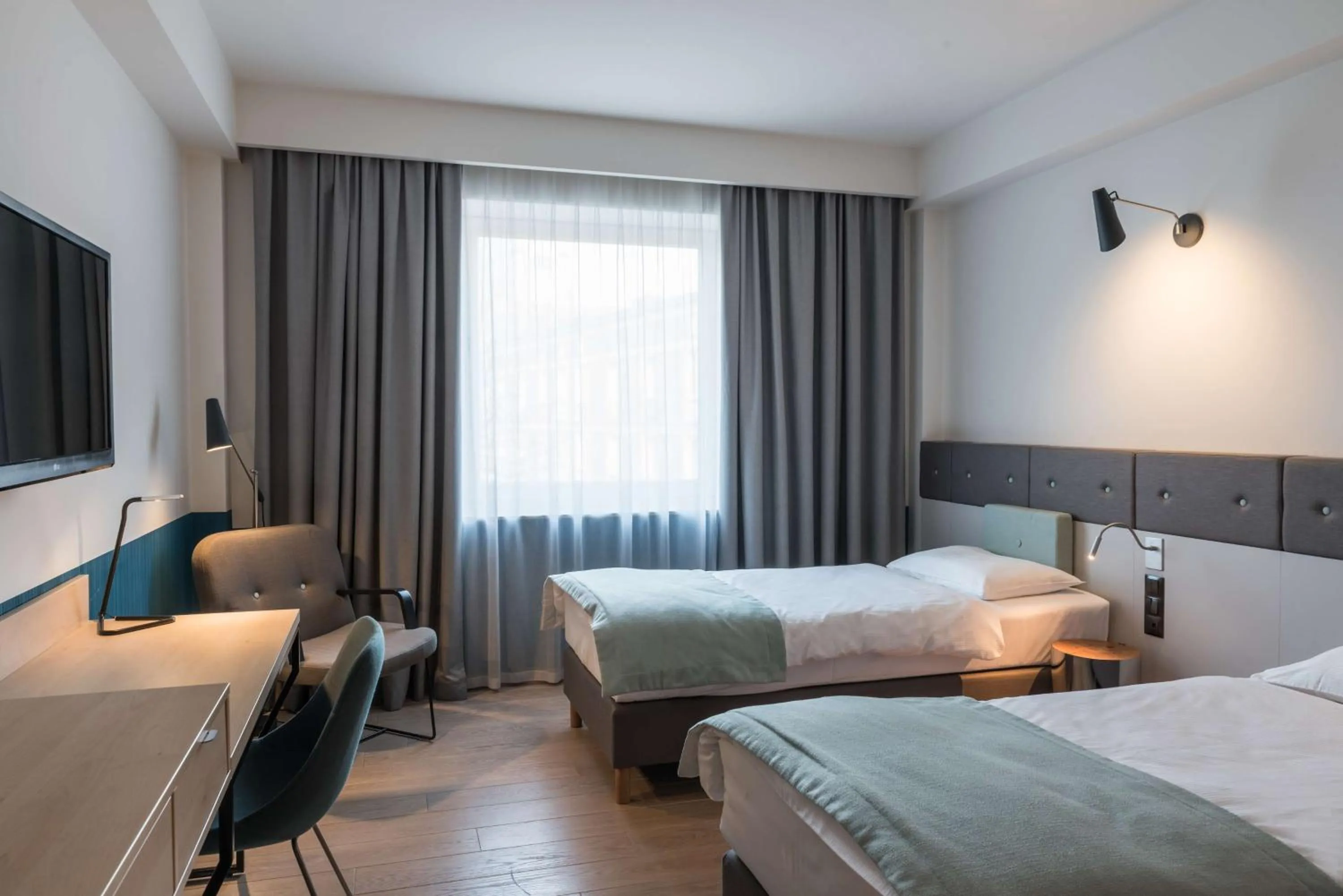 Bedroom, Bed in Scandic Gdańsk