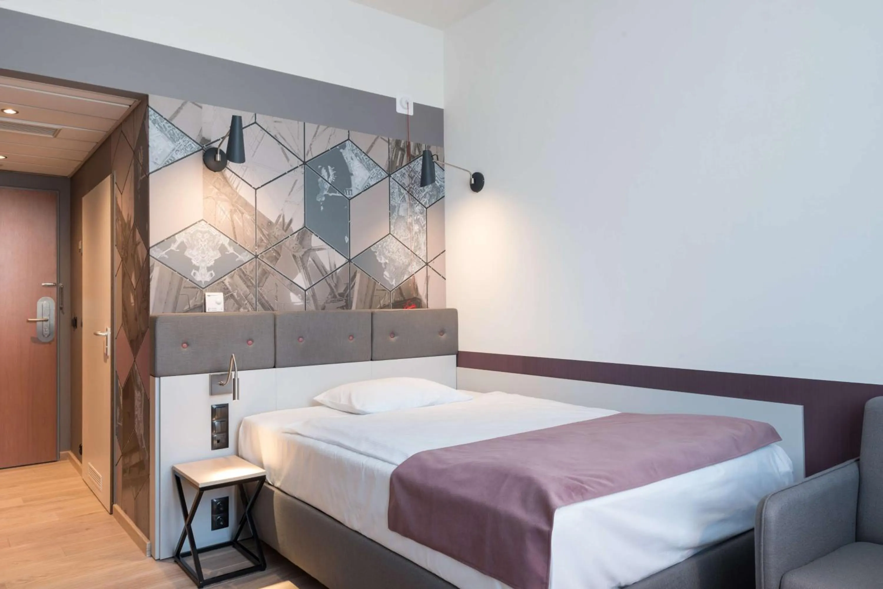 Bedroom, Bed in Scandic Gdańsk