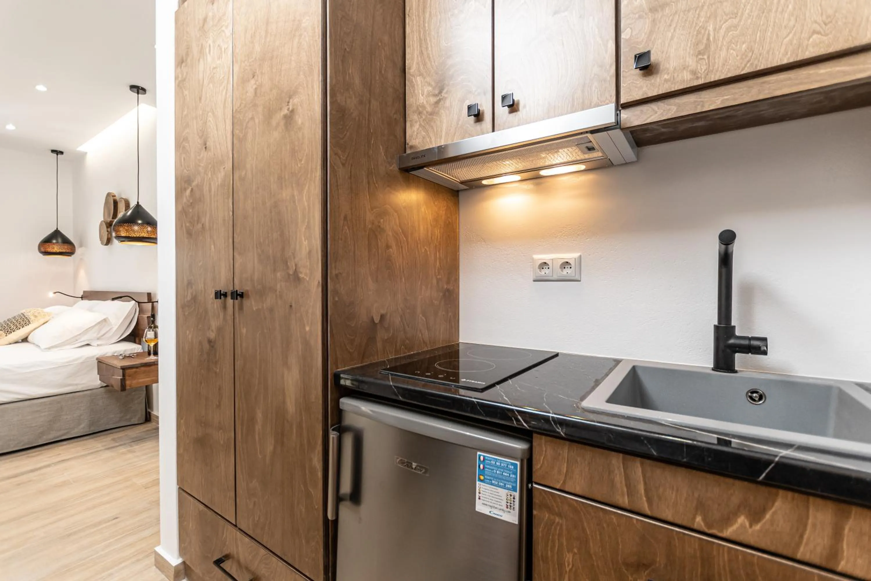 Bed in Galazia Boutique Apartments