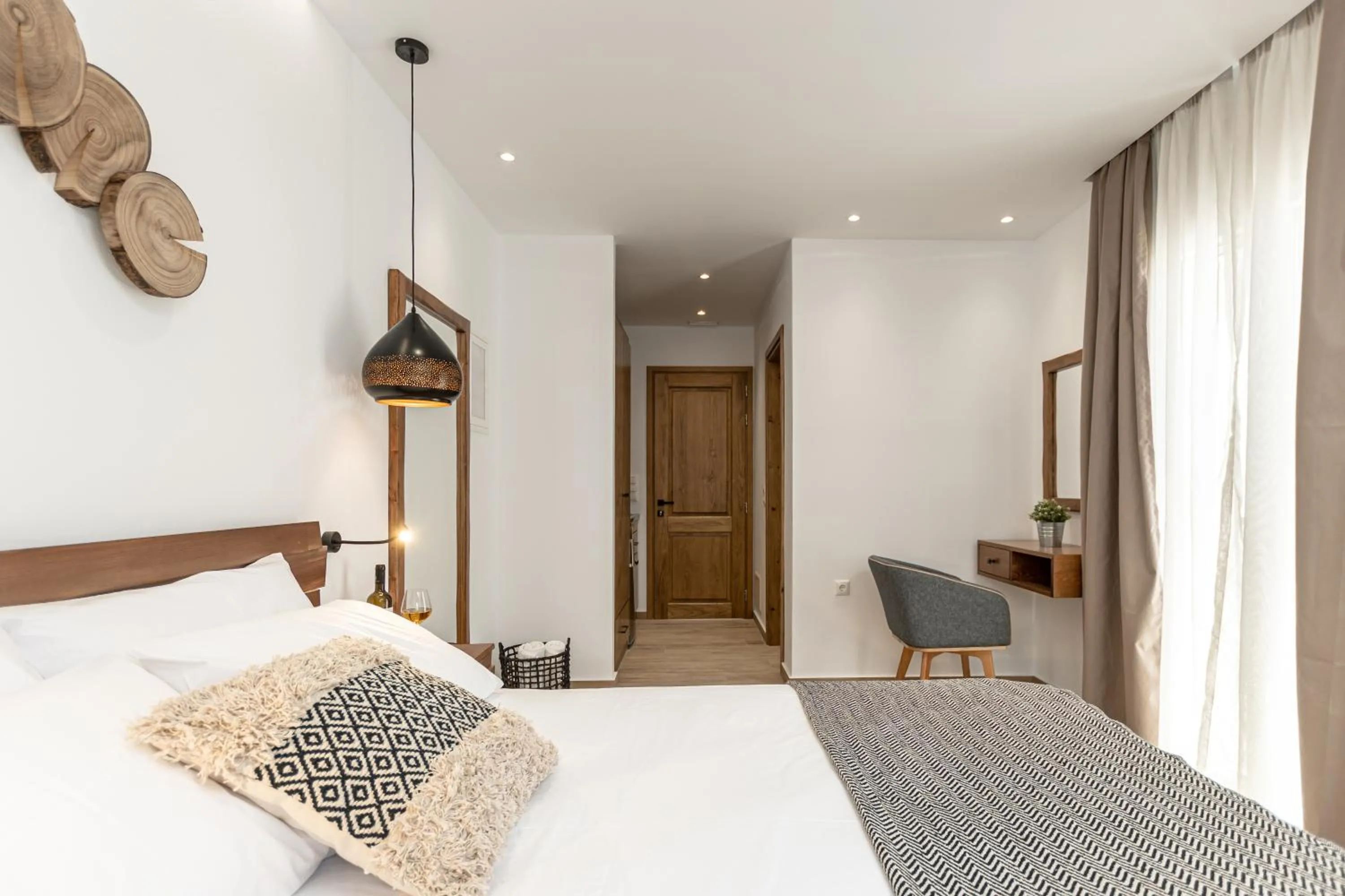 Bed in Galazia Boutique Apartments