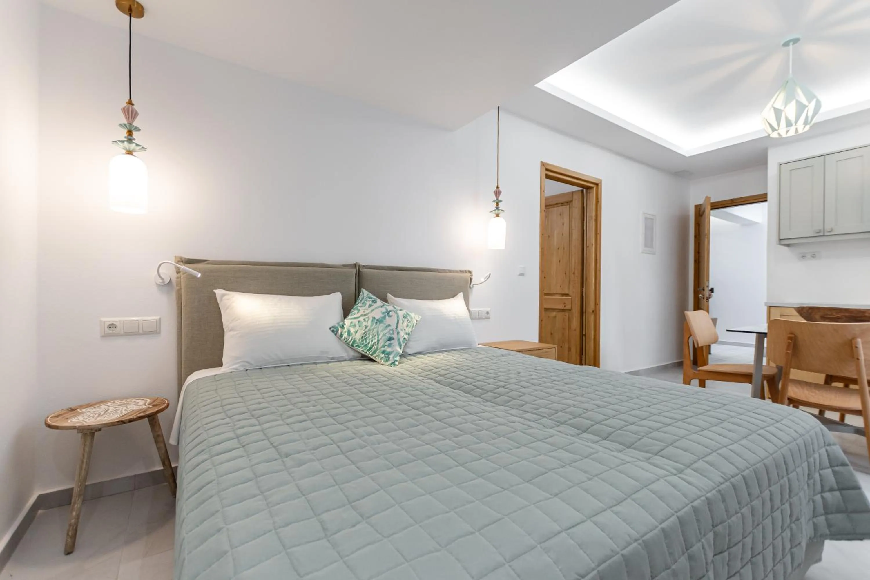 Bed in Galazia Boutique Apartments