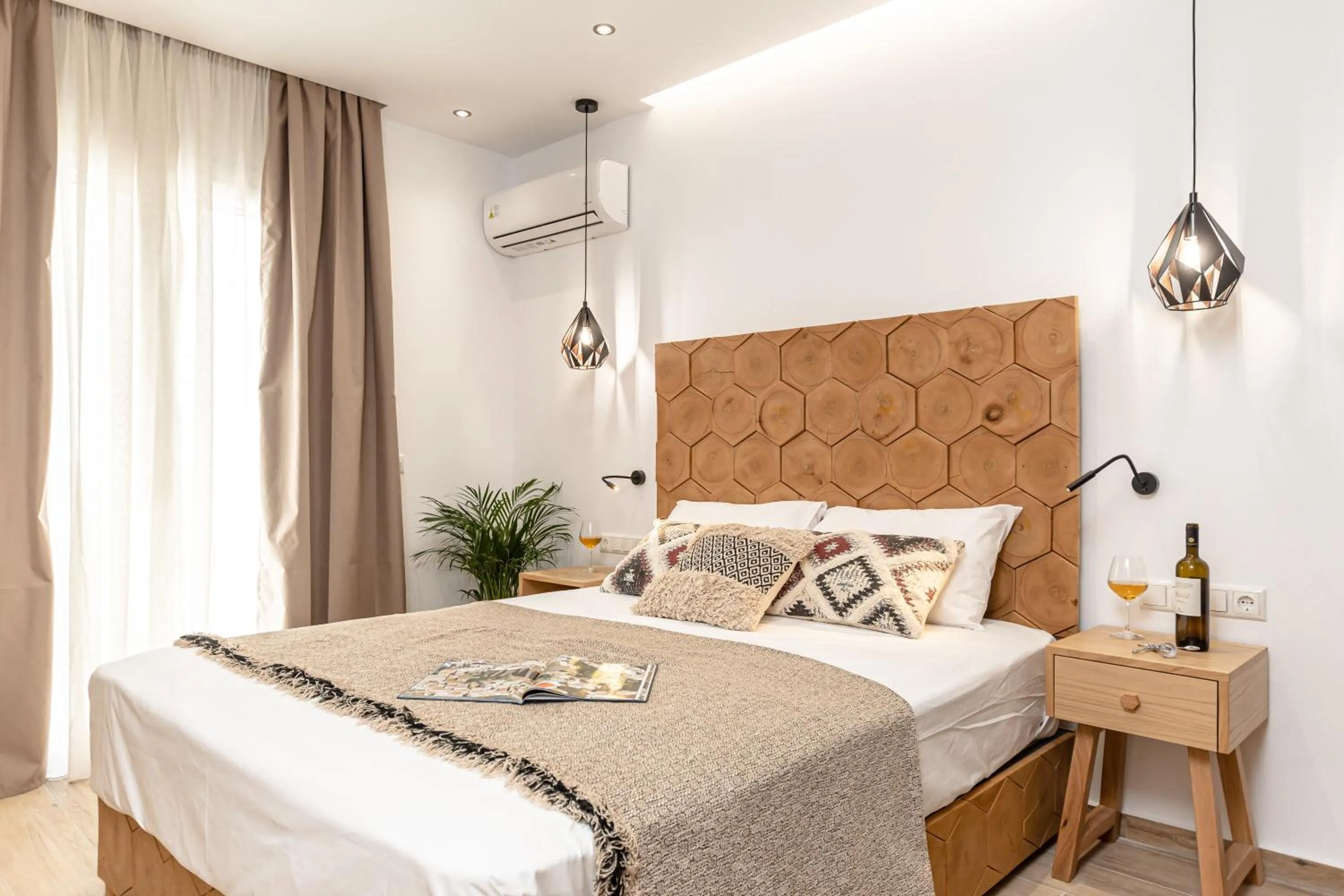 Bed in Galazia Boutique Apartments