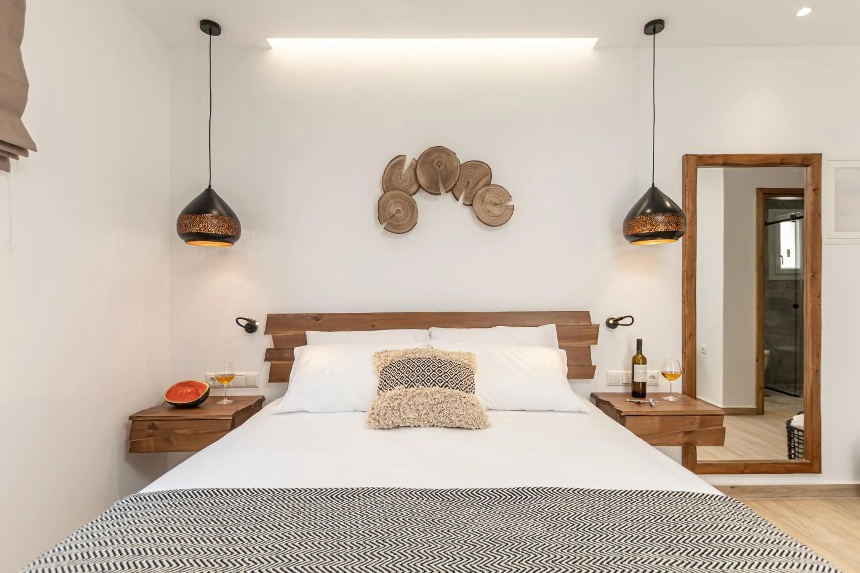 Bed in Galazia Boutique Apartments