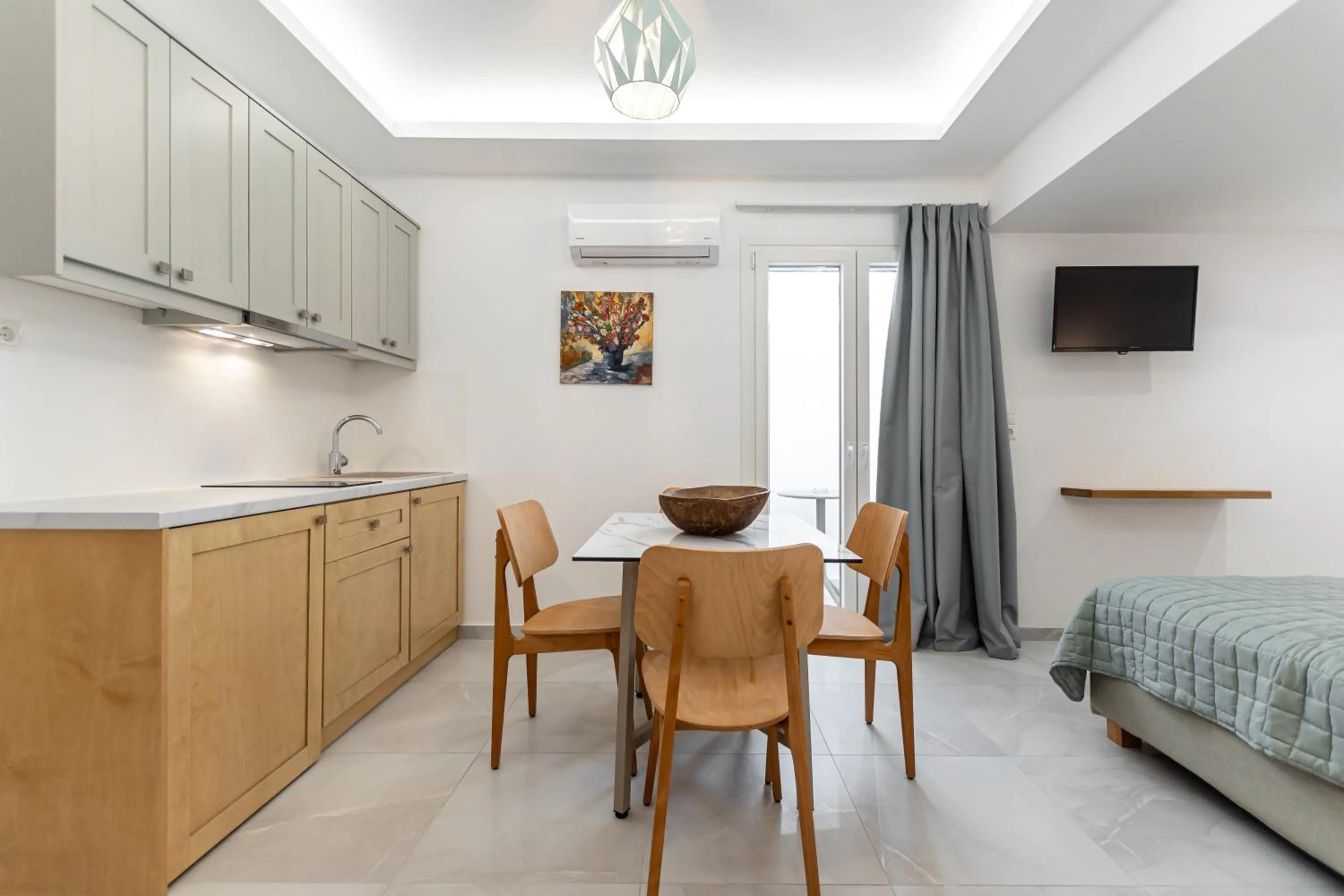 Bed in Galazia Boutique Apartments