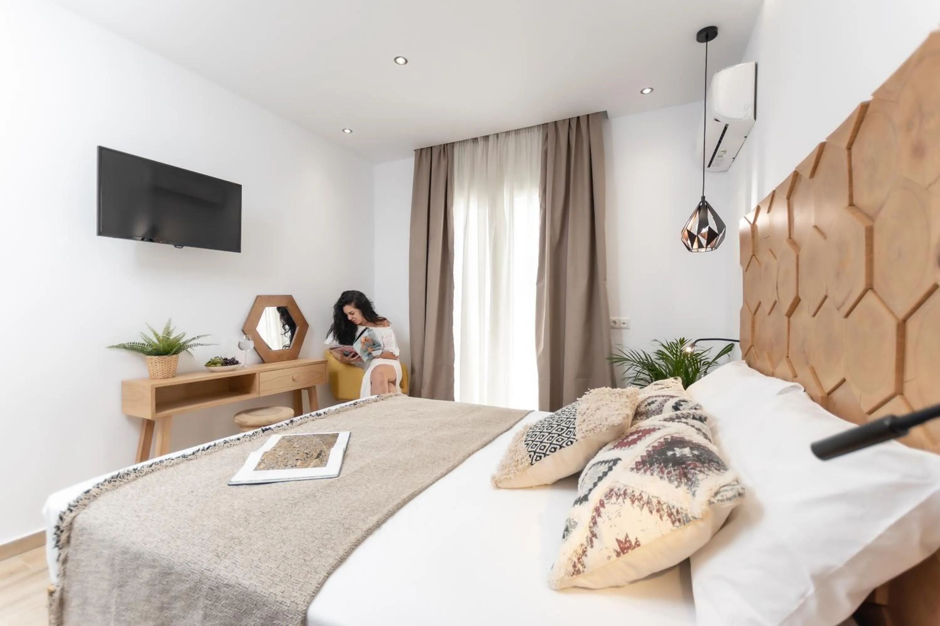 Bed in Galazia Boutique Apartments