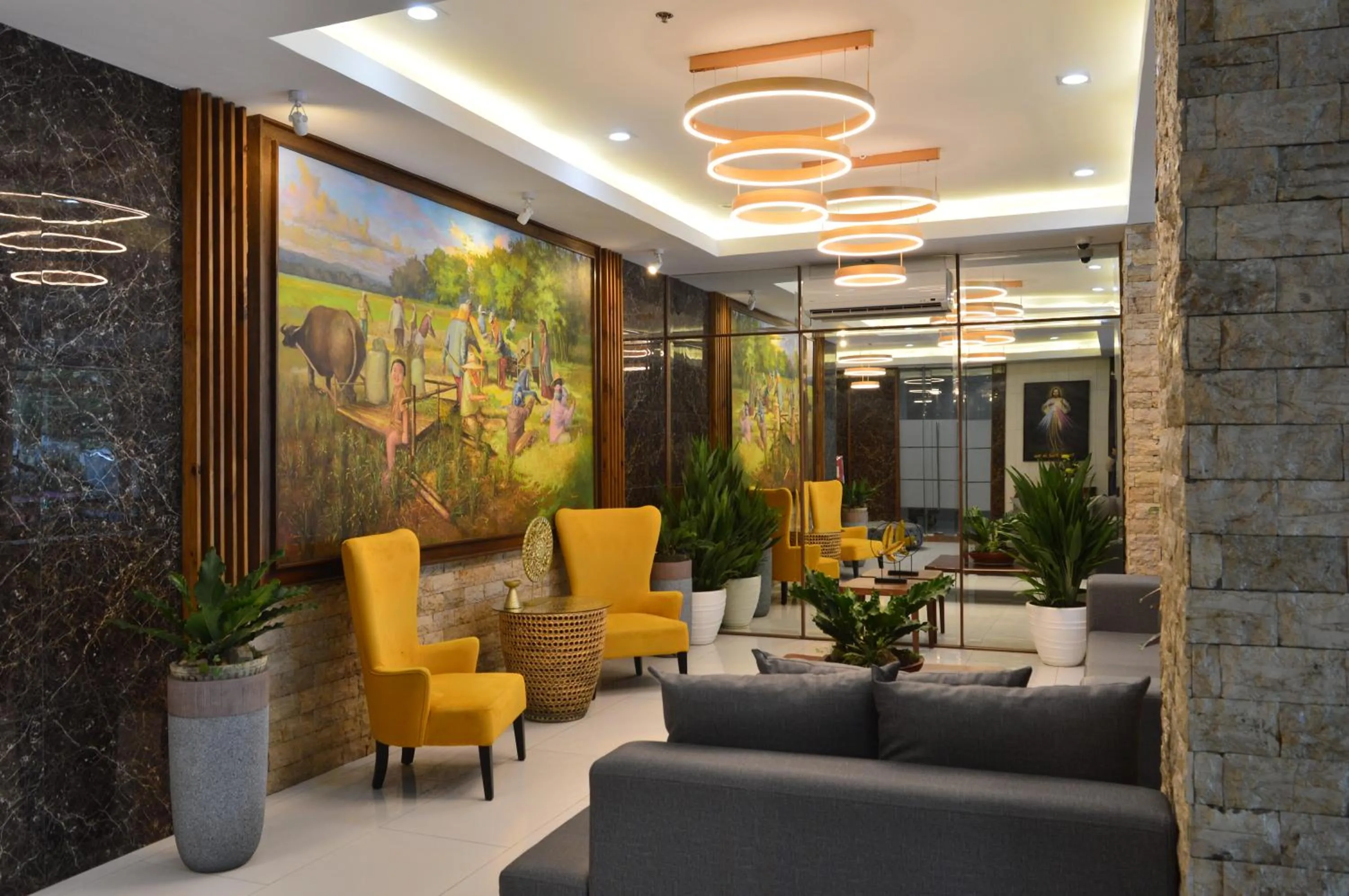 Lobby or reception in Carlosta Hotel