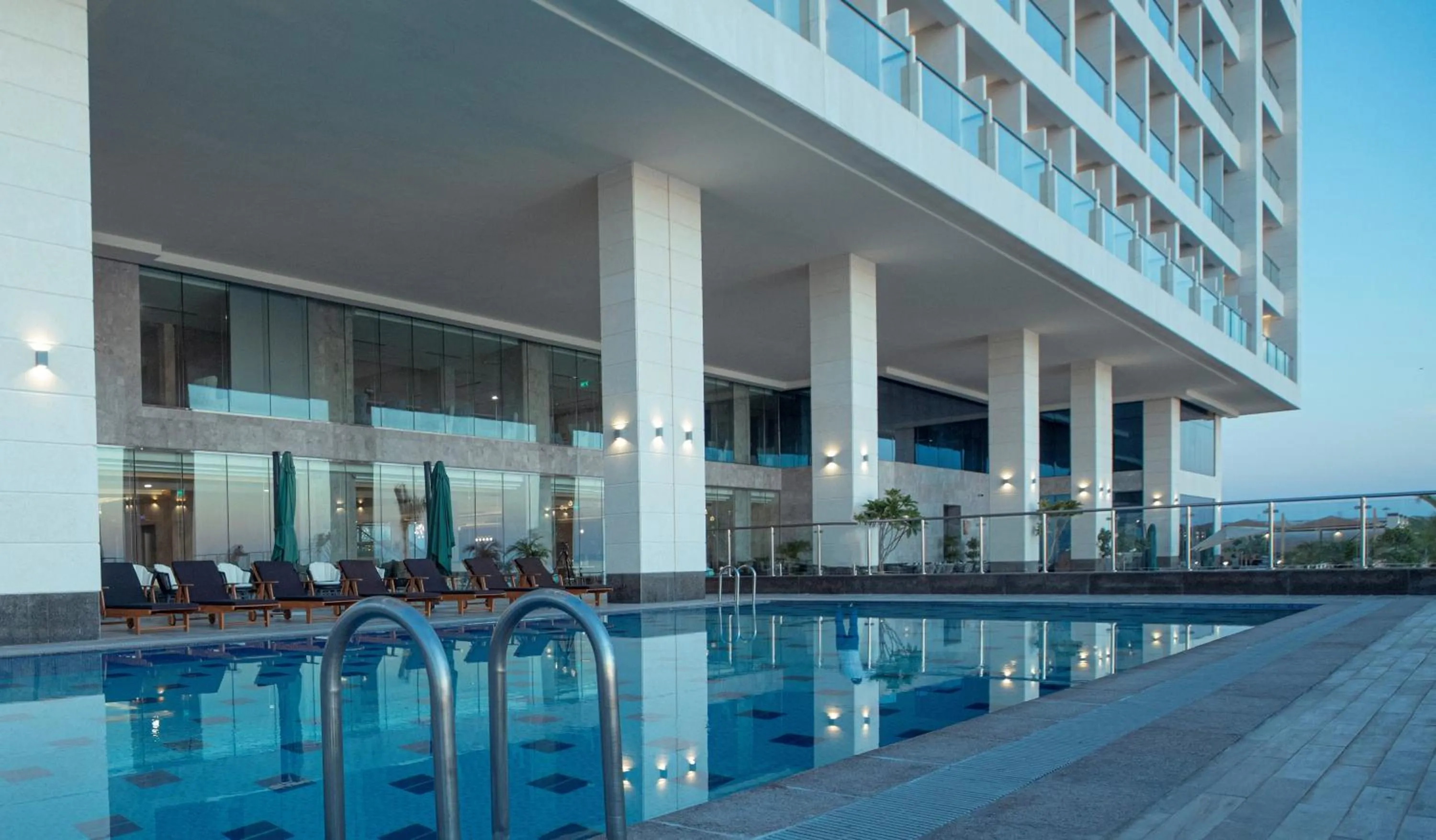 Swimming pool in Waves Hotel