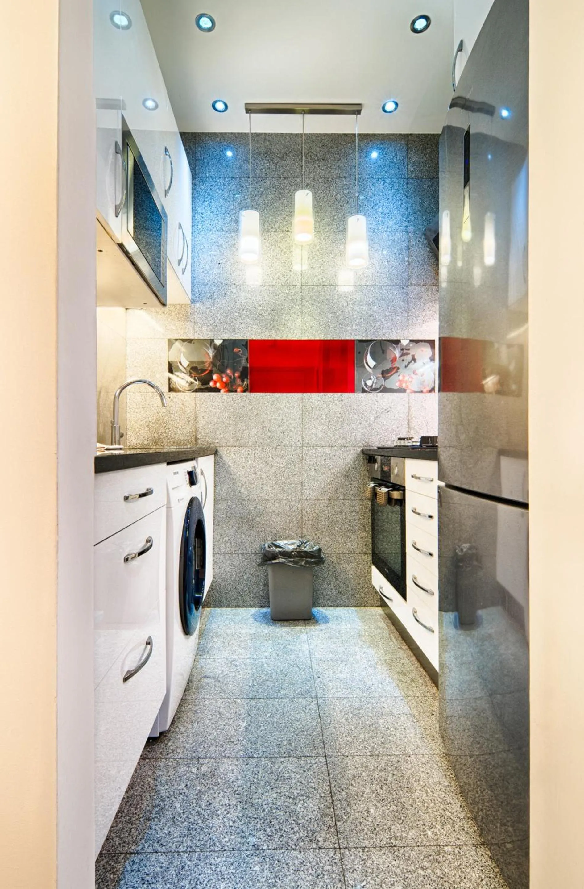 Kitchen or kitchenette in Old Town Kanonia Rooms & Apartments