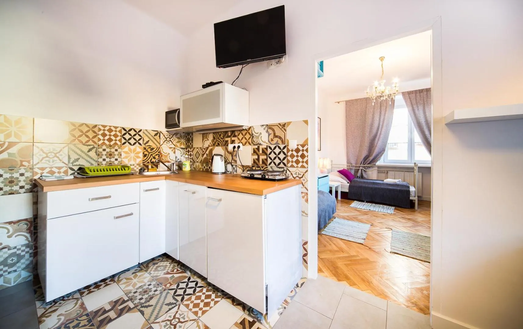 Kitchen or kitchenette in Old Town Kanonia Rooms & Apartments