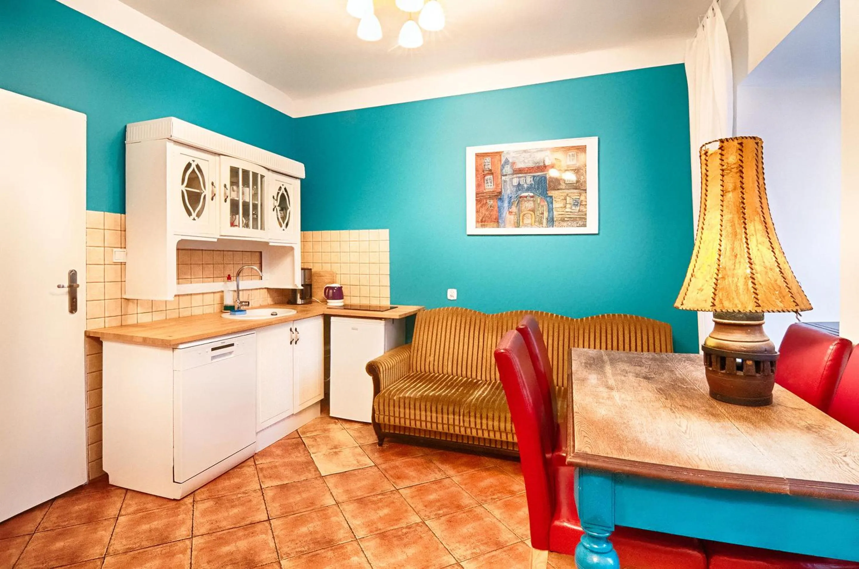 Kitchen or kitchenette in Old Town Kanonia Rooms & Apartments