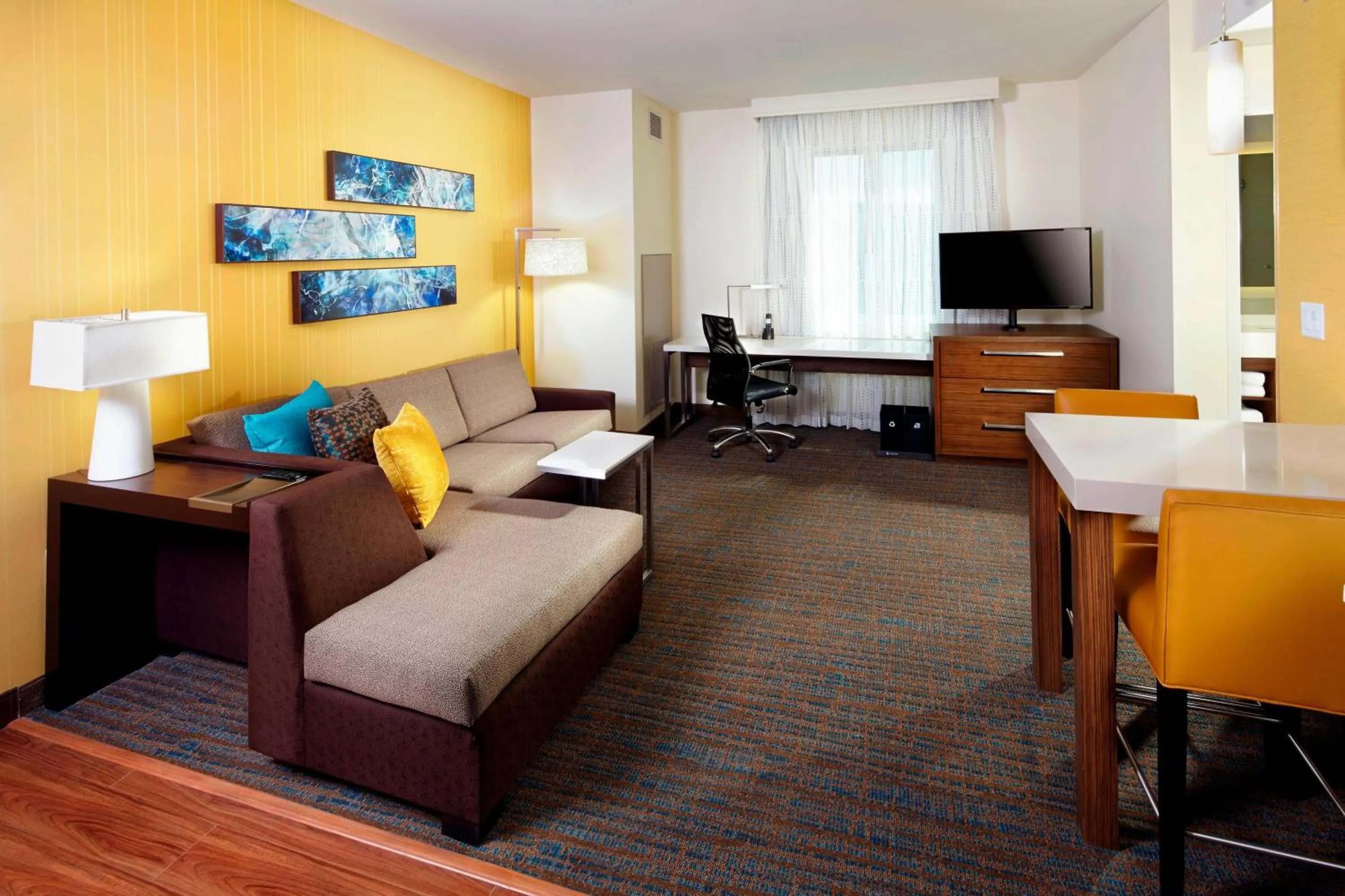 Living room, Bed in Residence Inn by Marriott Secaucus Meadowlands
