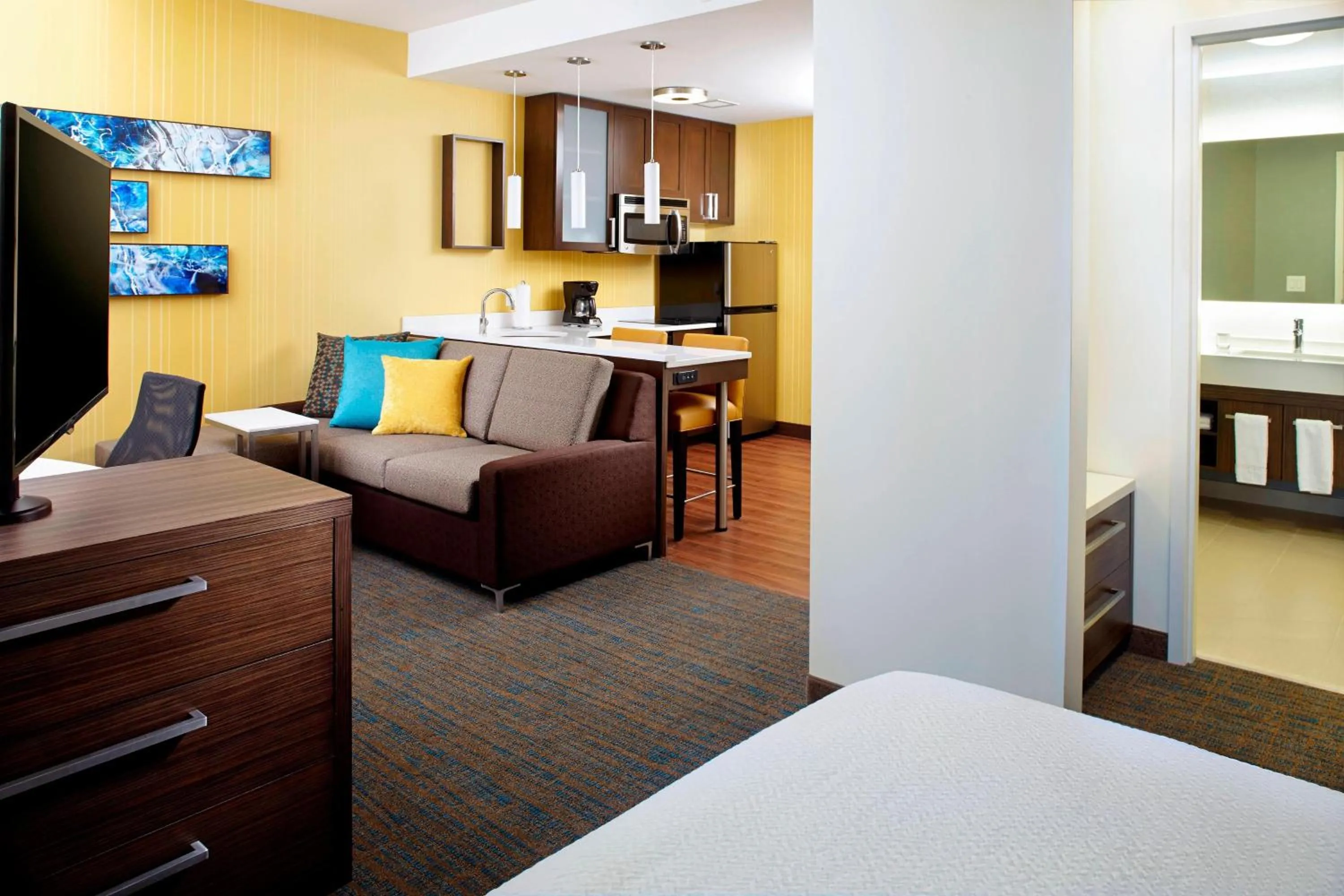 Bedroom, Bed in Residence Inn by Marriott Secaucus Meadowlands