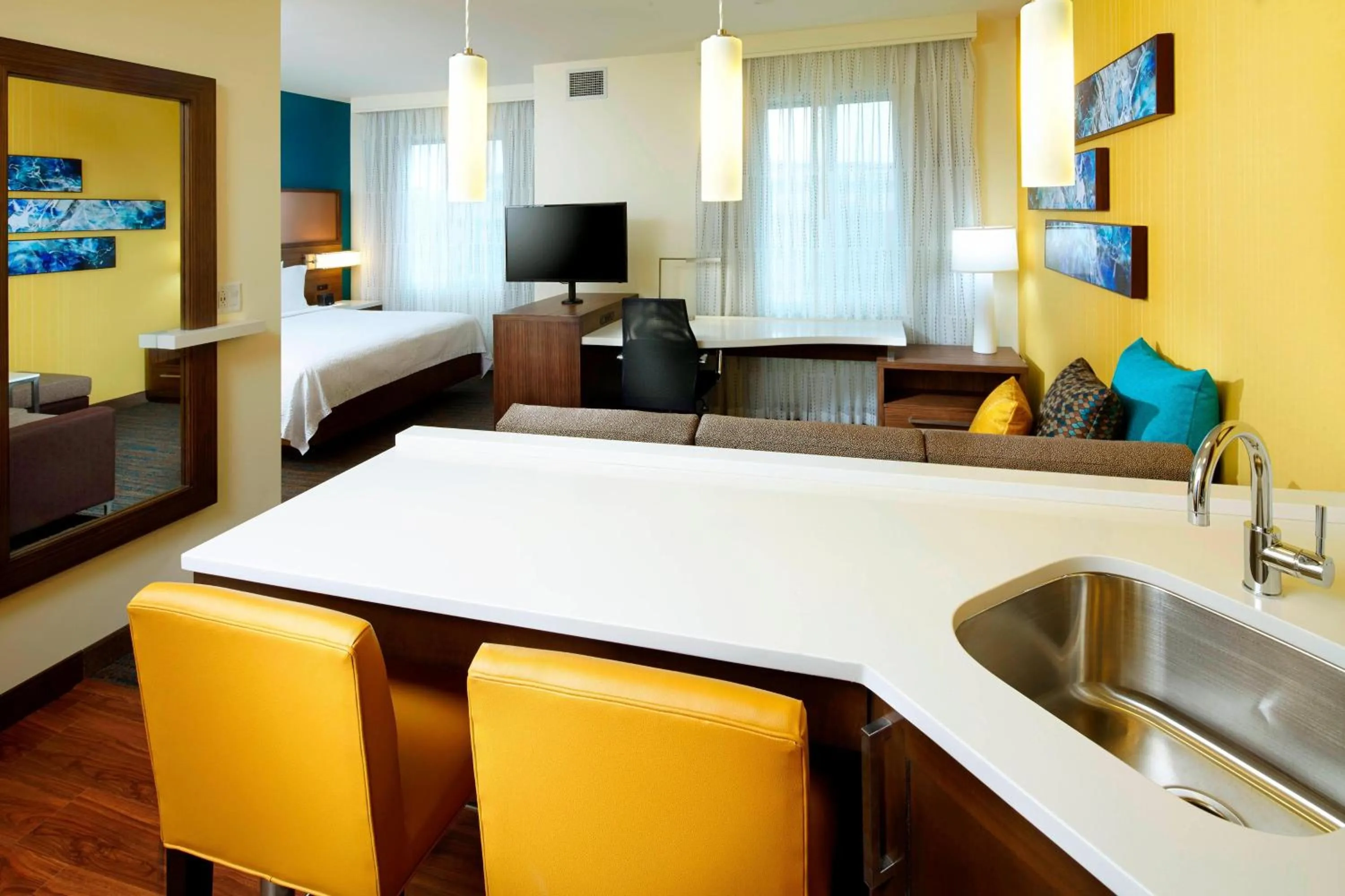 Bedroom, Bed in Residence Inn by Marriott Secaucus Meadowlands
