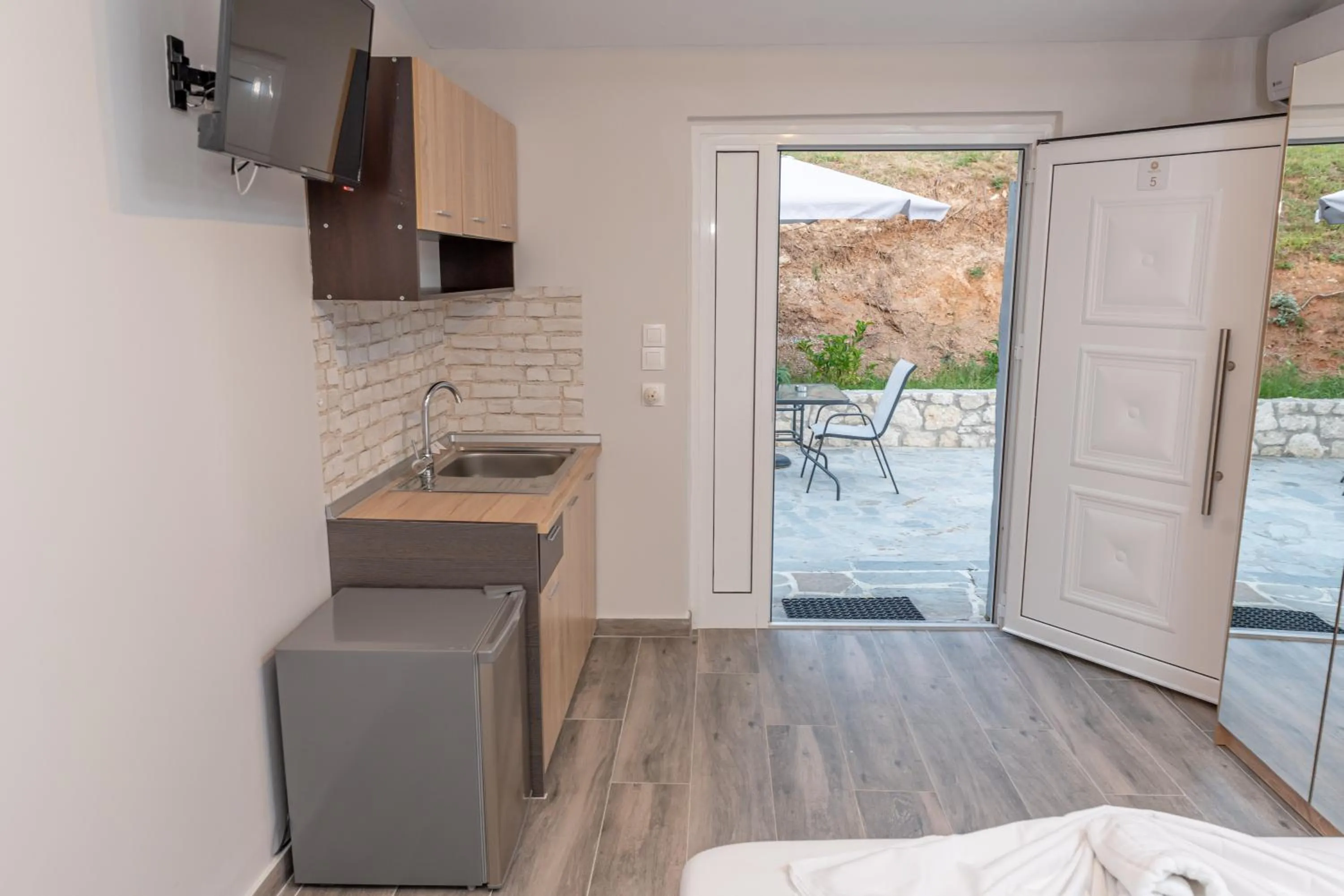 Kitchen or kitchenette in Medusa Rooms