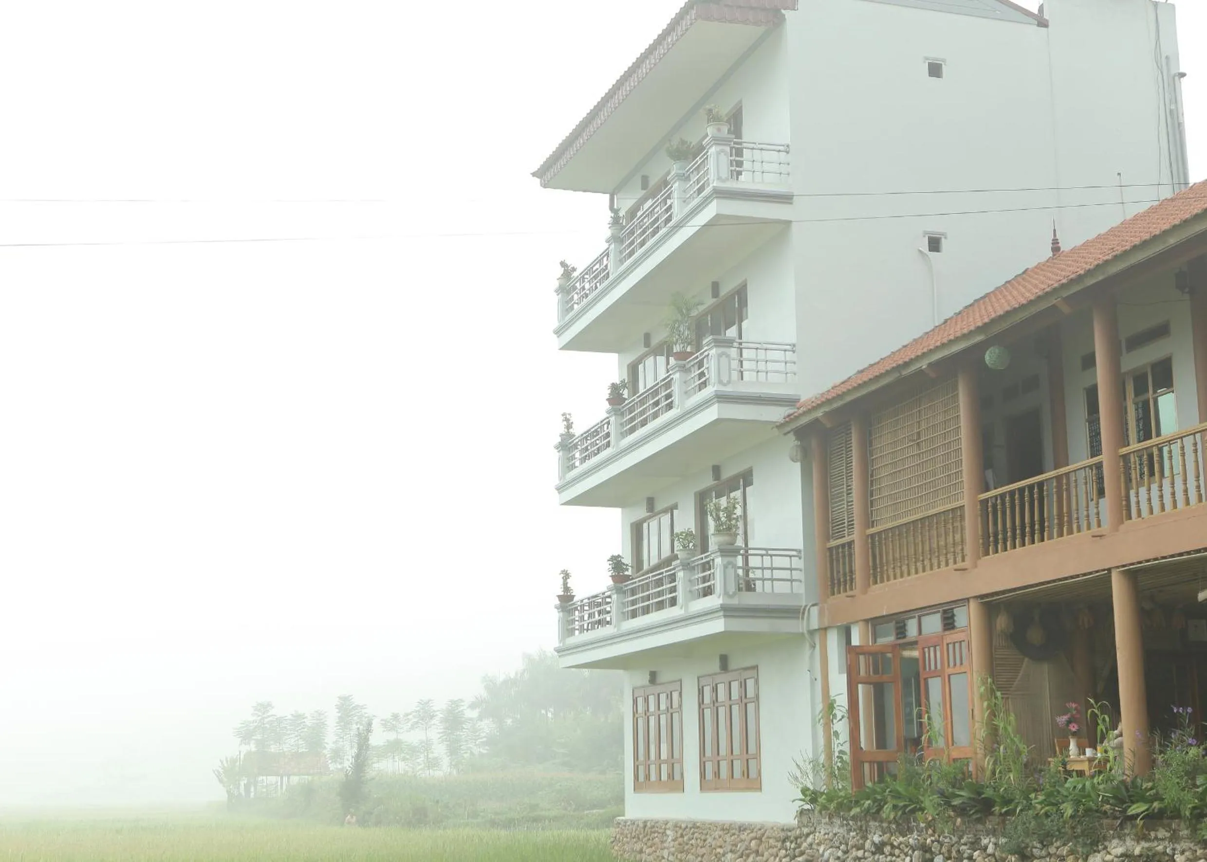 Property building in Mai Chau Valley View Hotel