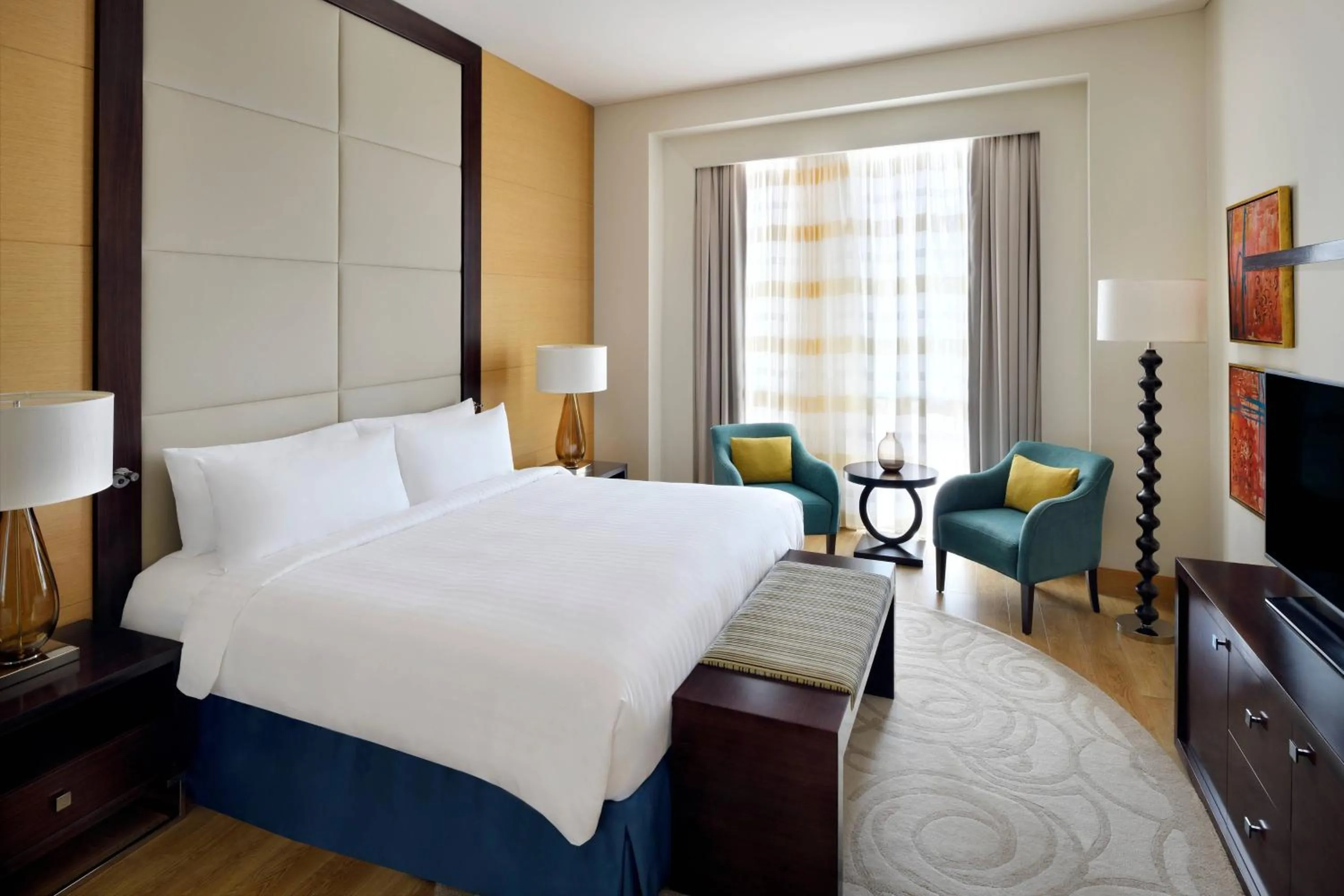 Bedroom, Bed in Marriott Hotel Al Jaddaf, Dubai