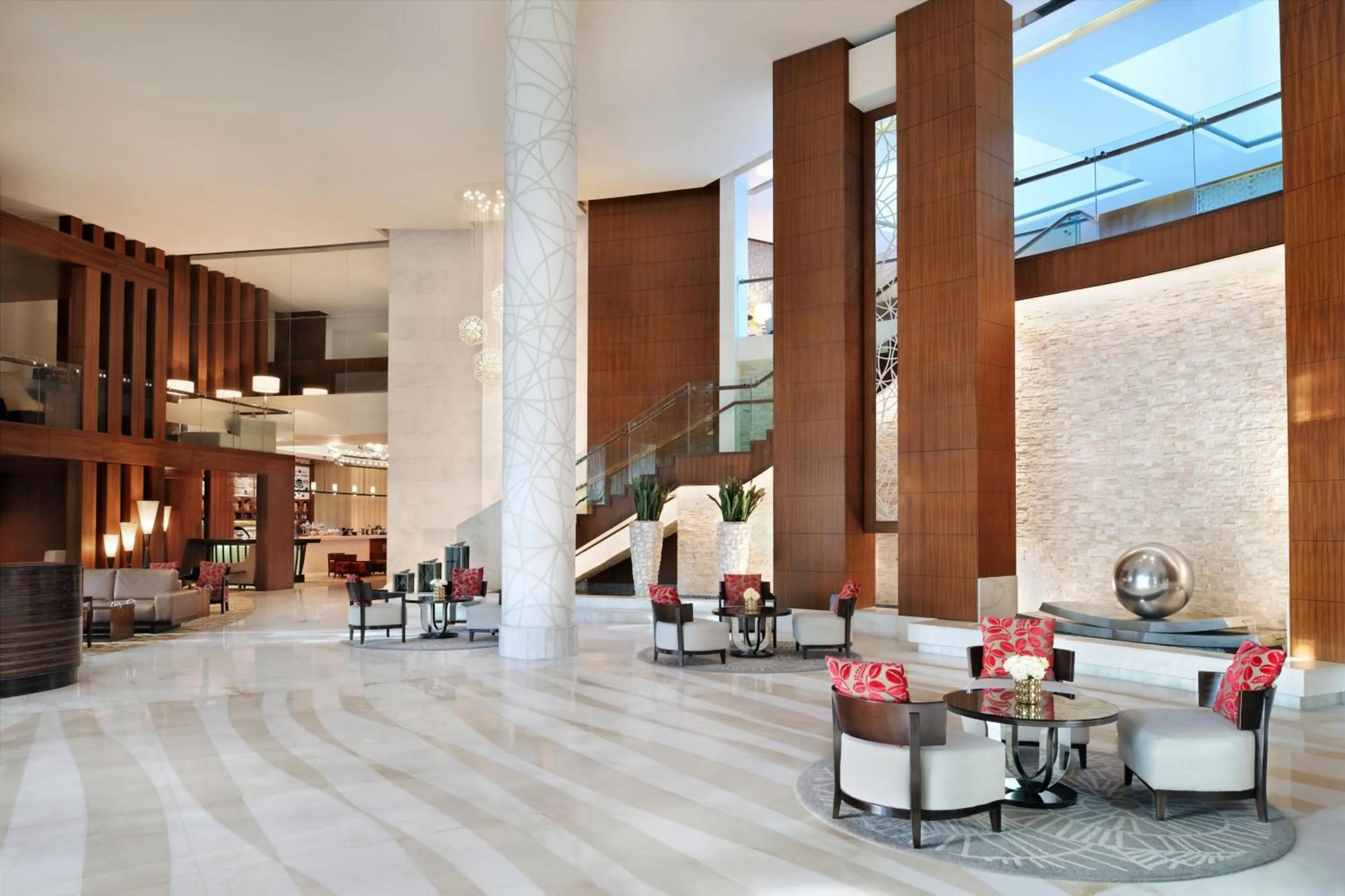 Lobby or reception in Marriott Hotel Al Jaddaf, Dubai