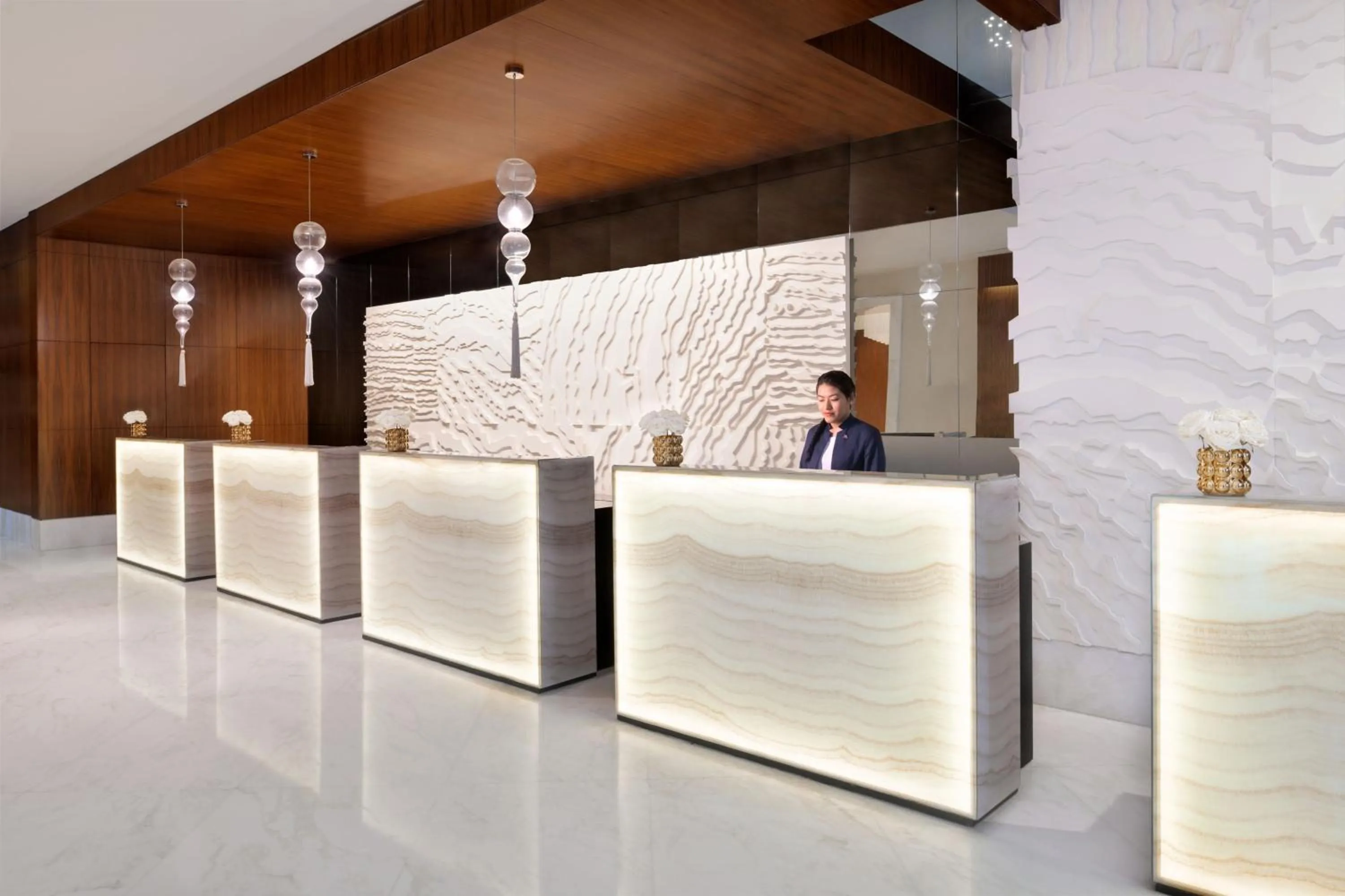 Lobby or reception in Marriott Hotel Al Jaddaf, Dubai