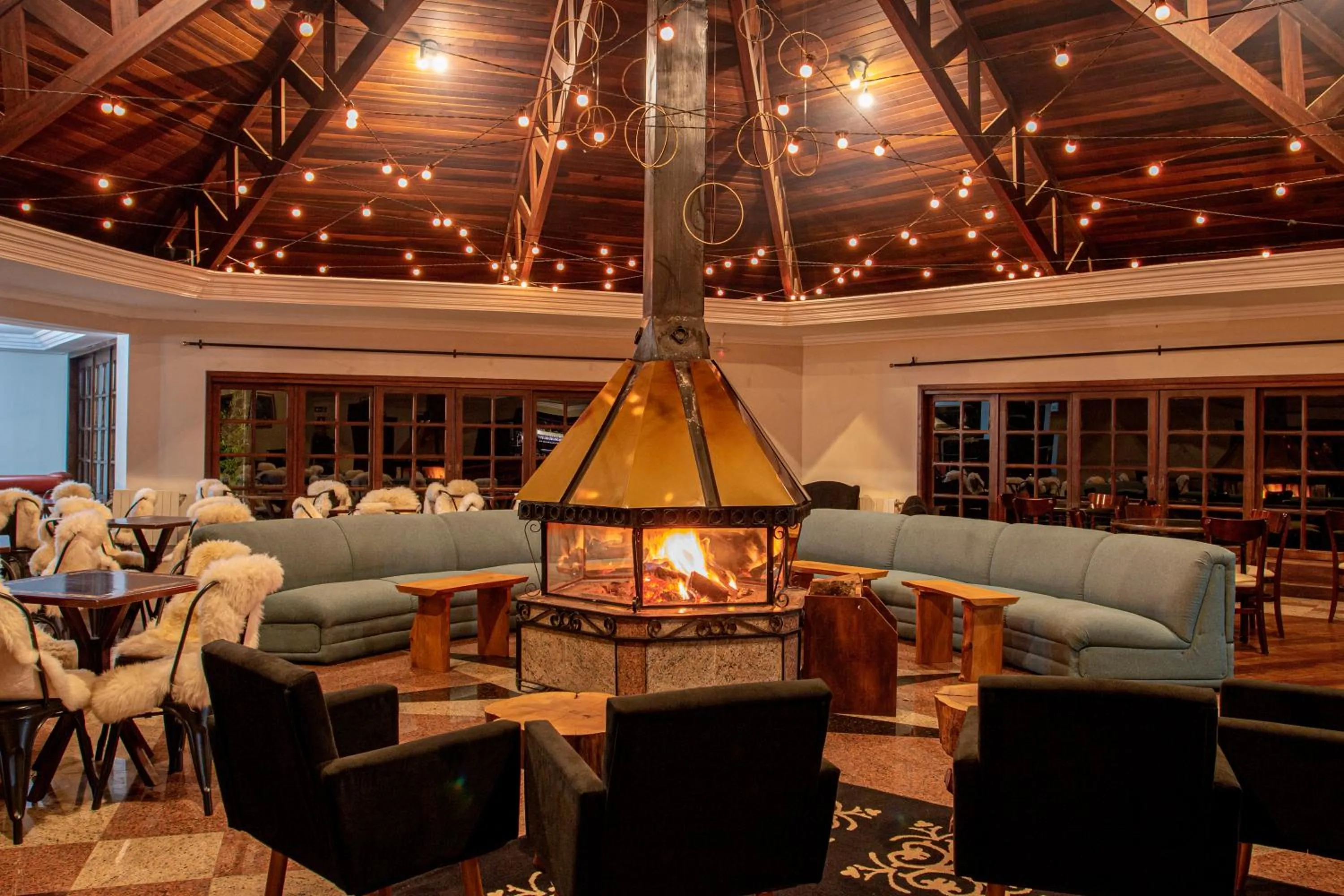 Living room in Spaço Vale do Jordão Guarapuava